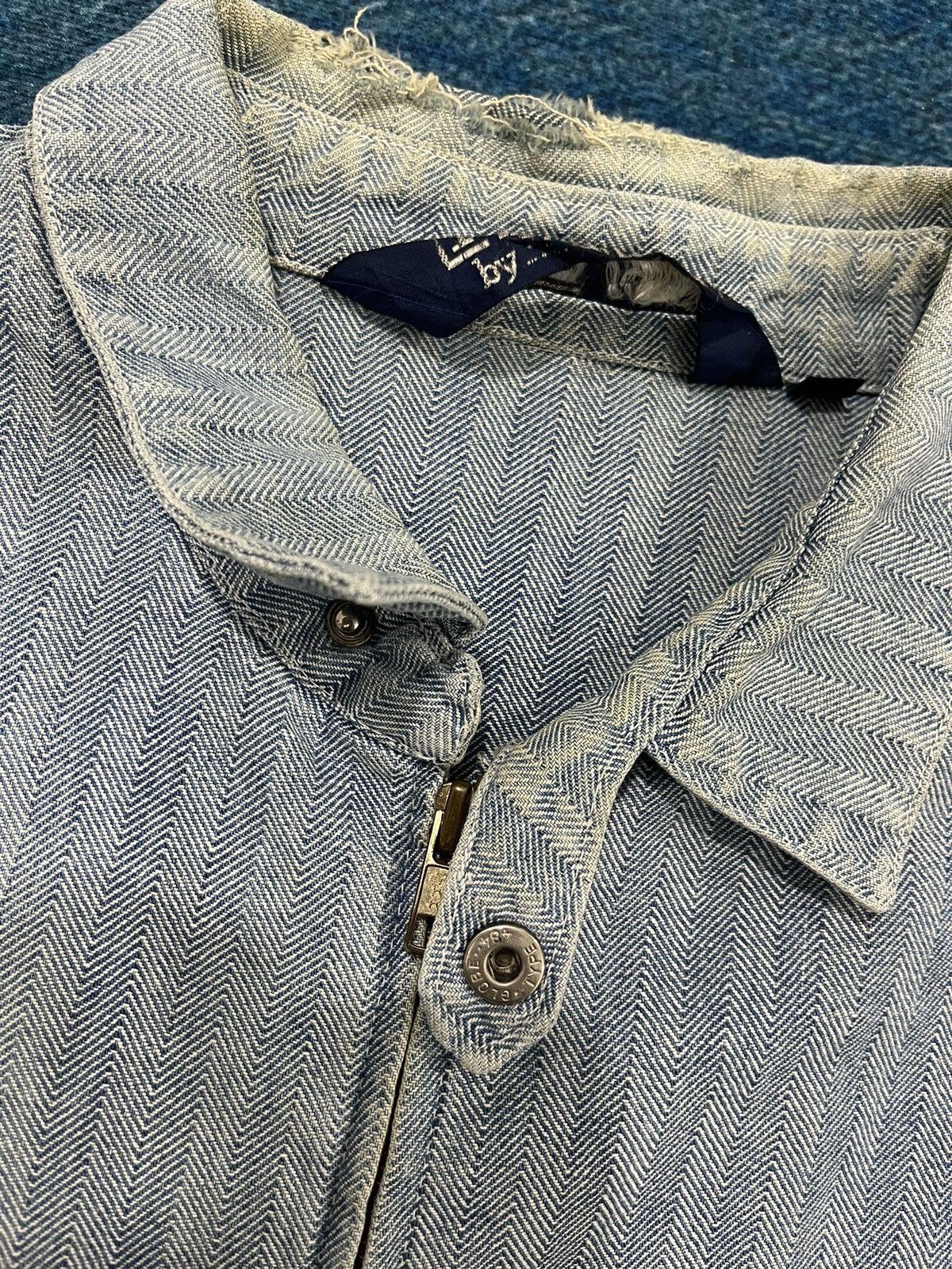 Polo Ralph Lauren Vintage Polo Ralph Lauren Distressed Zipper Jacket Size US L / EU 52-54 / 3 - 14 Thumbnail