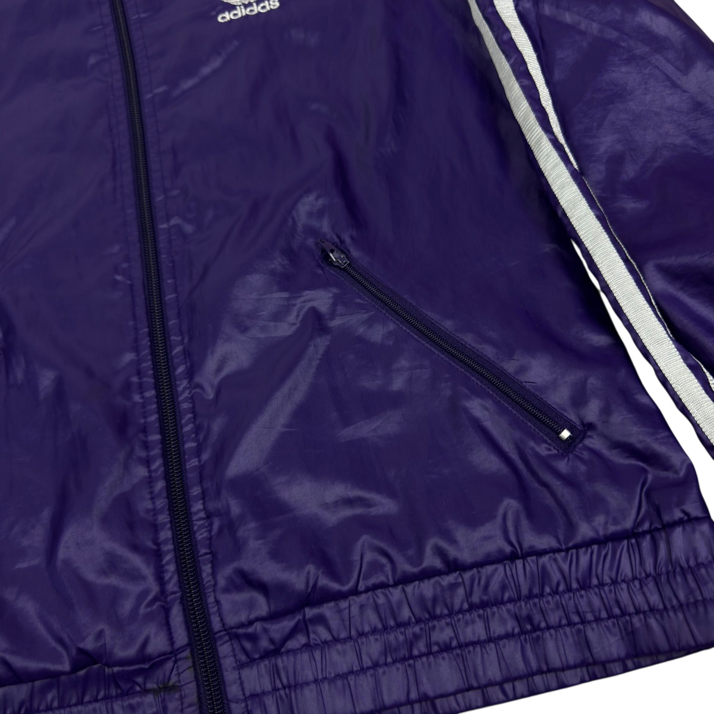 Adidas Adidas K-Way Women's Purple Full Zip Windbreaker Jacket 34 Size XXS / US 00 / IT 34 - 4 Thumbnail