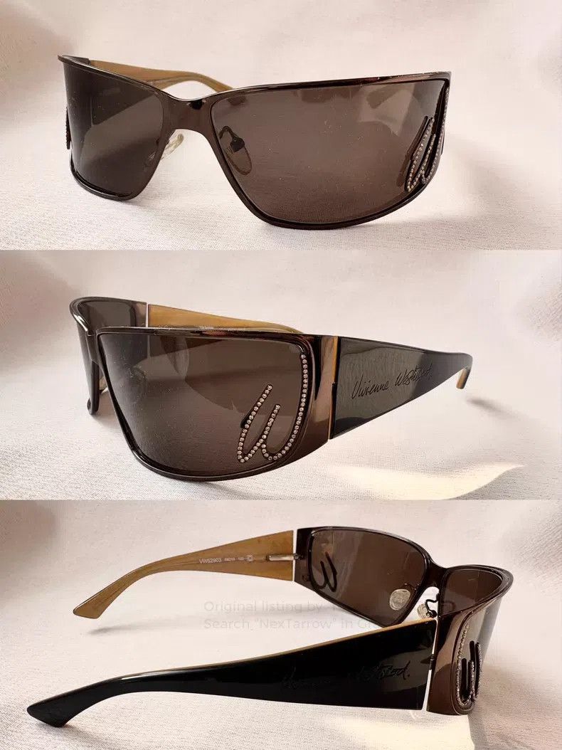 Vivienne Westwood Vivienne Westwood Crystal brown headband sunglasses Size ONE SIZE - 3 Thumbnail