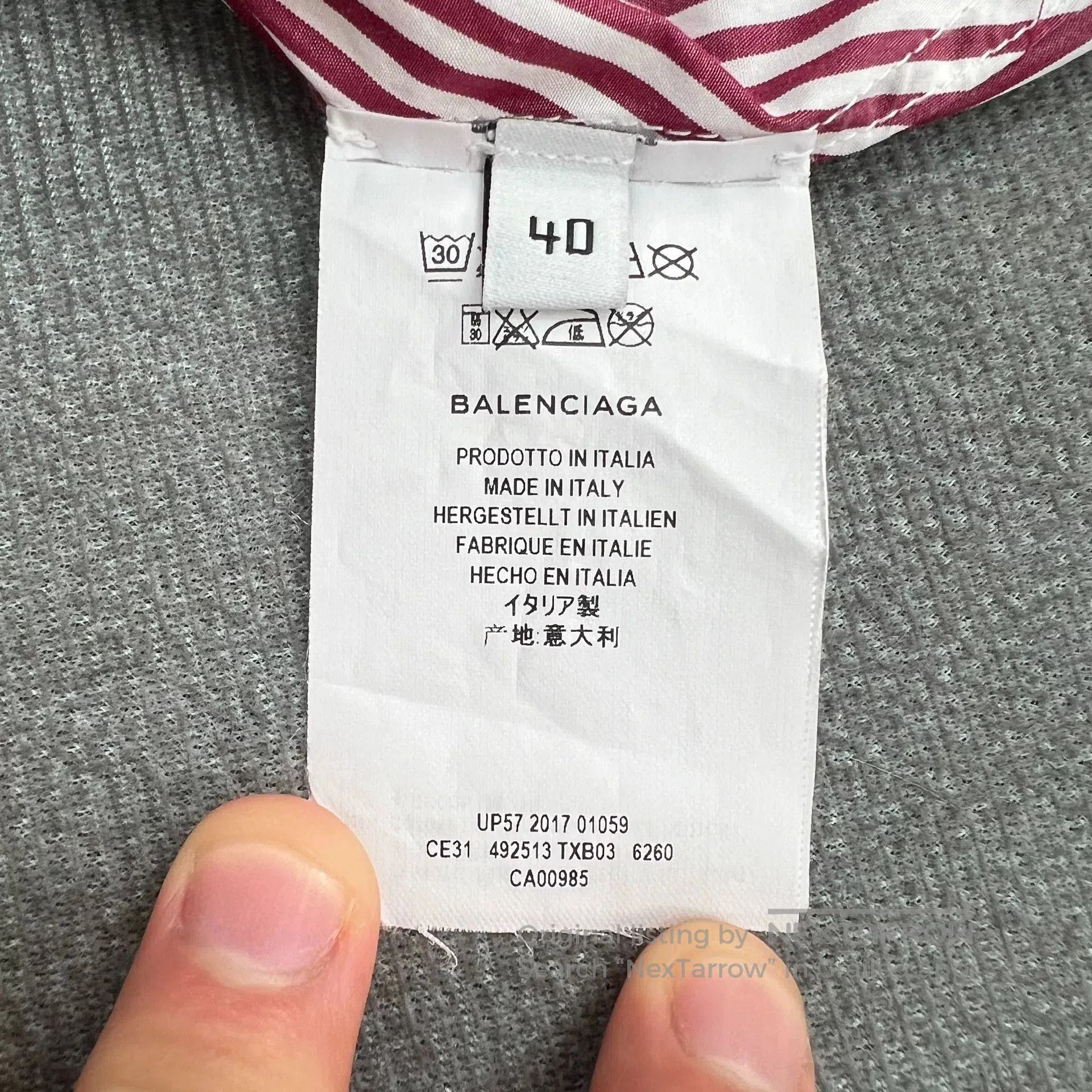 Balenciaga Balenciaga Oversize Logo Stripe Shirt. Size S / US 4 / IT 40 - 5 Thumbnail