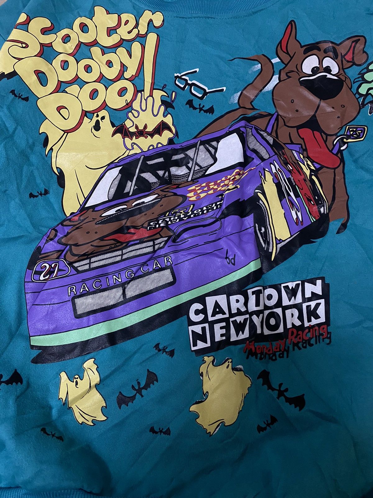 Cartoon Network × NASCAR × Vintage Vintage 90's Scooter Dooby Doo Fullprint Sweatshirt Size US M / EU 48-50 / 2 - 4 Thumbnail