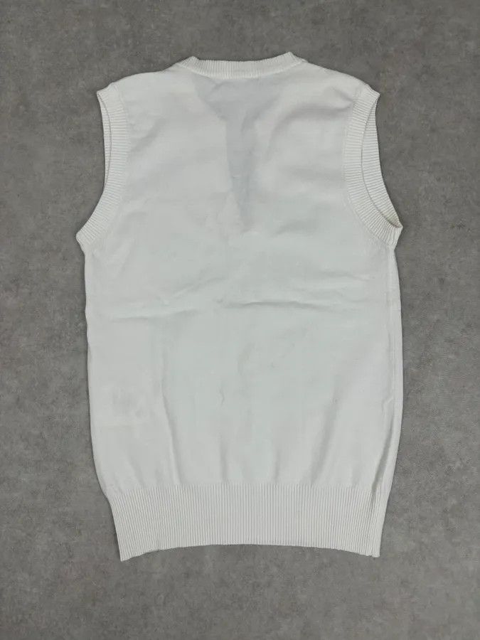 Dolce & Gabbana SS2006 Dolce & Gabbana White Sleeveless Logo Sweater Size S / US 4 / IT 40 - 5 Thumbnail
