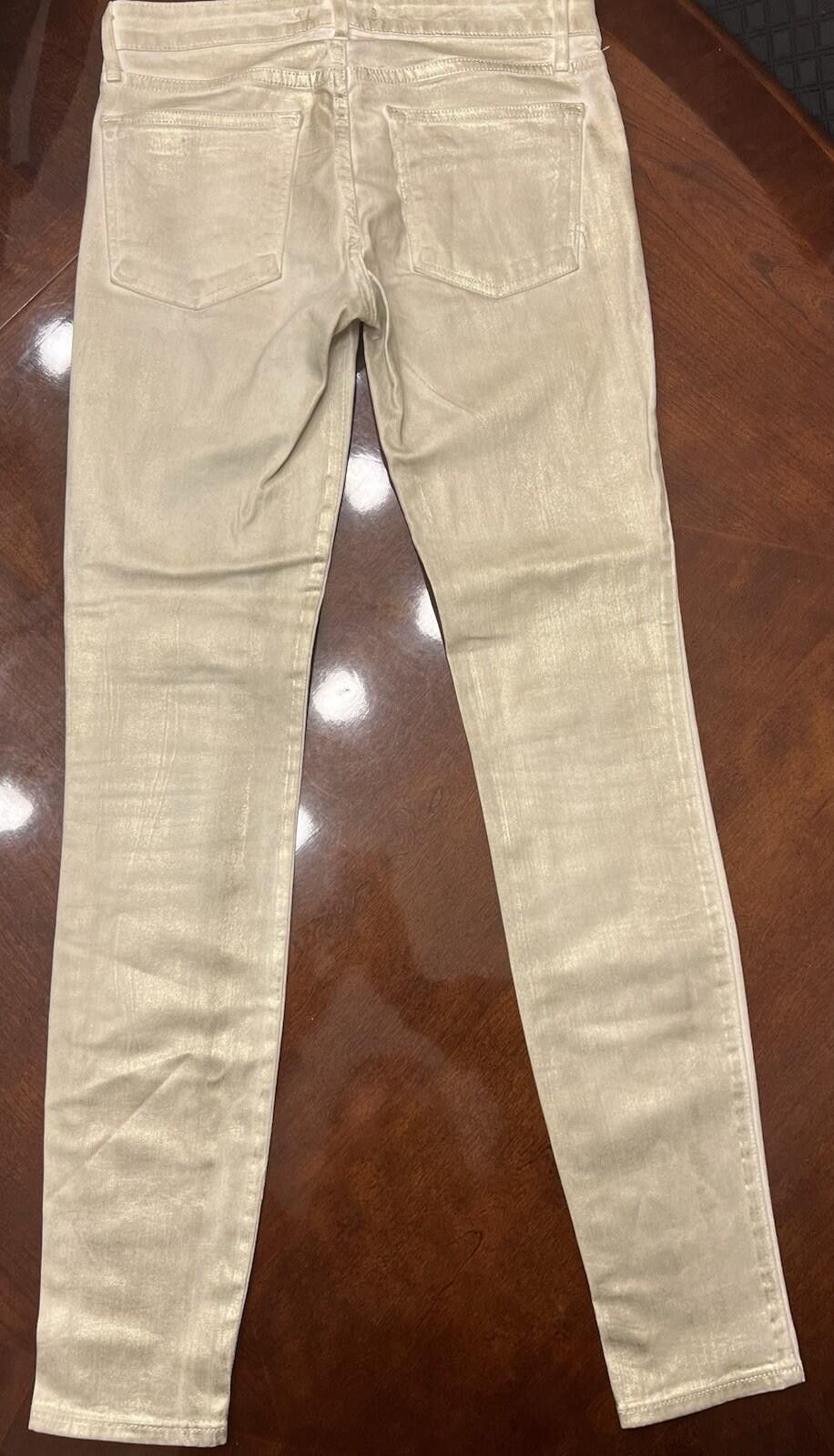Other RICH AND SKINNY JEANS SIZE 27 USA Gold Splashes Inseam 29.5” Size 27" / US 4 / IT 40 - 2 Thumbnail