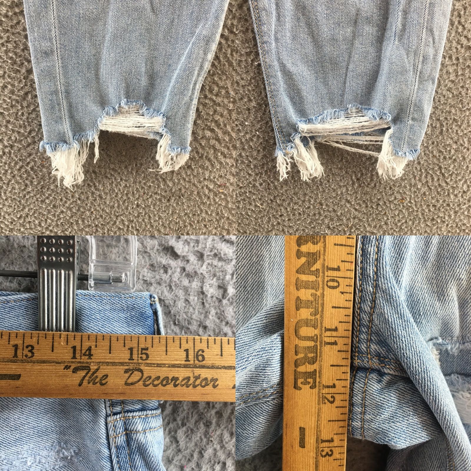 American Eagle Outfitters American Eagle AE Jeans Womens 6 Regular Blue Light Wash Distressed Ripped Denim Size 28" / US 6 / IT 42 - 8 Thumbnail