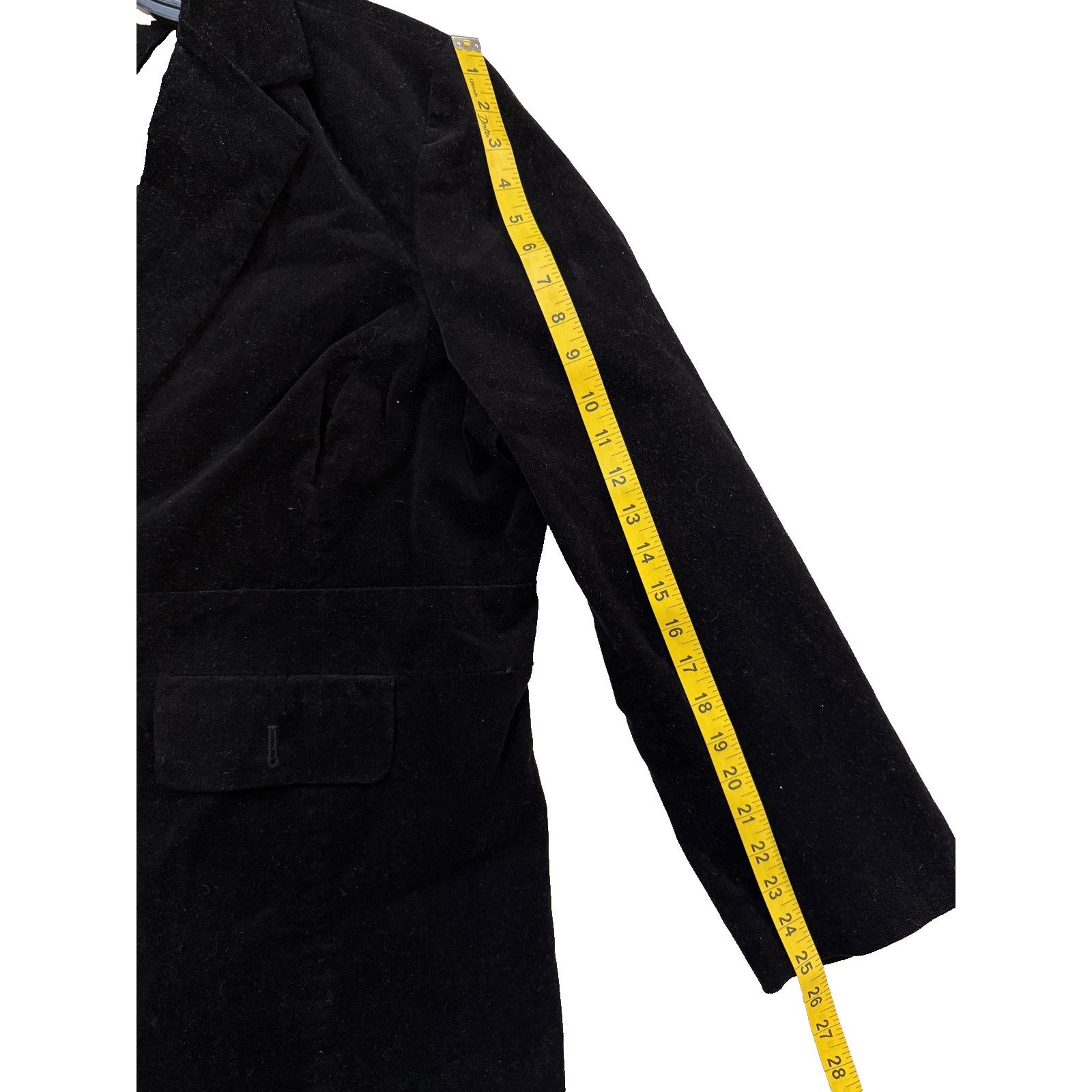 Tommy Hilfiger Tommy Hilfiger Blazer Womens XLarge Black Velvet Jacket Size XL / US 12-14 / IT 48-50 - 5 Thumbnail