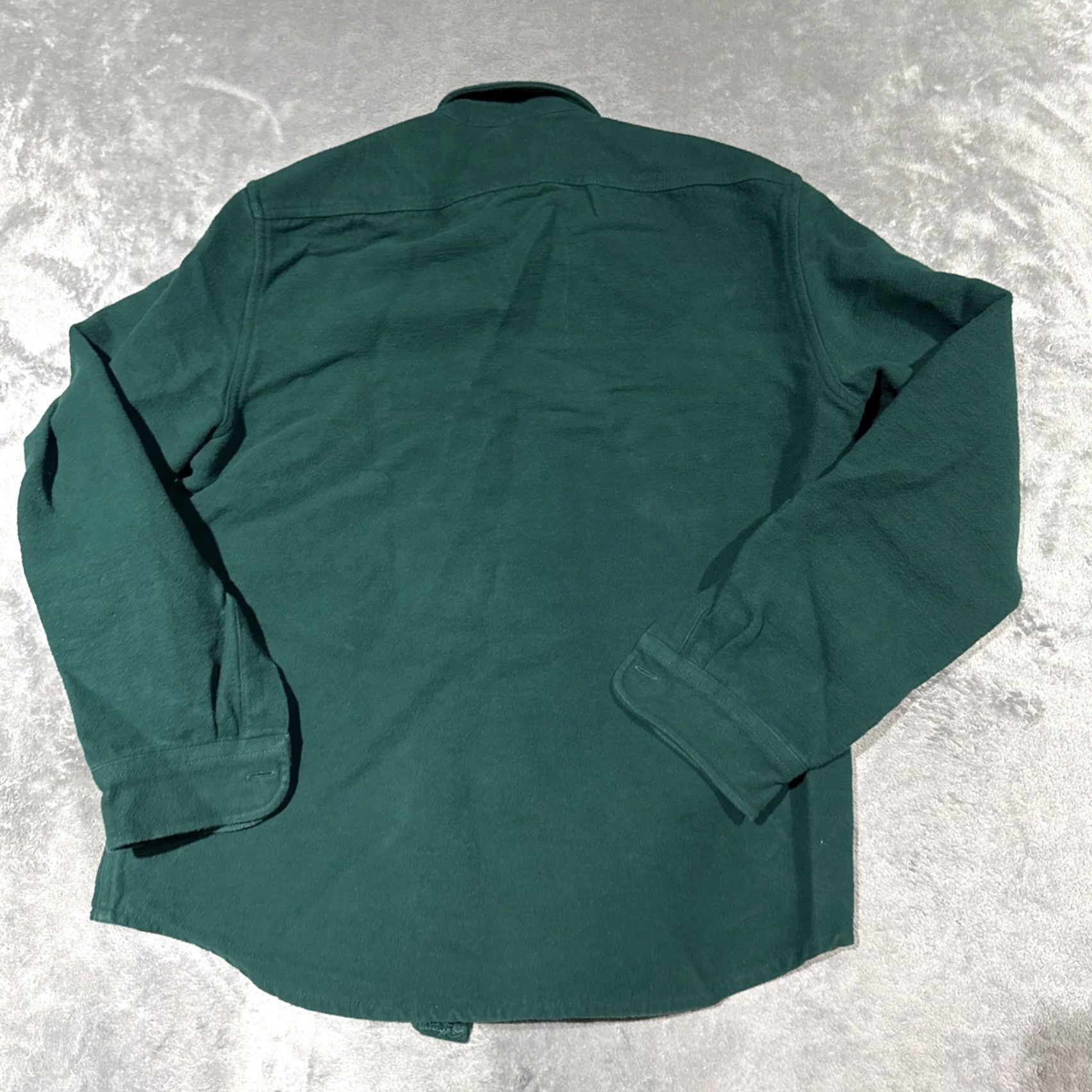 J.Crew J.CREW Shirt Mens M Green Heavyweight Chamois Workshirt Button Up Oarsman Size US M / EU 48-50 / 2 - 6 Thumbnail