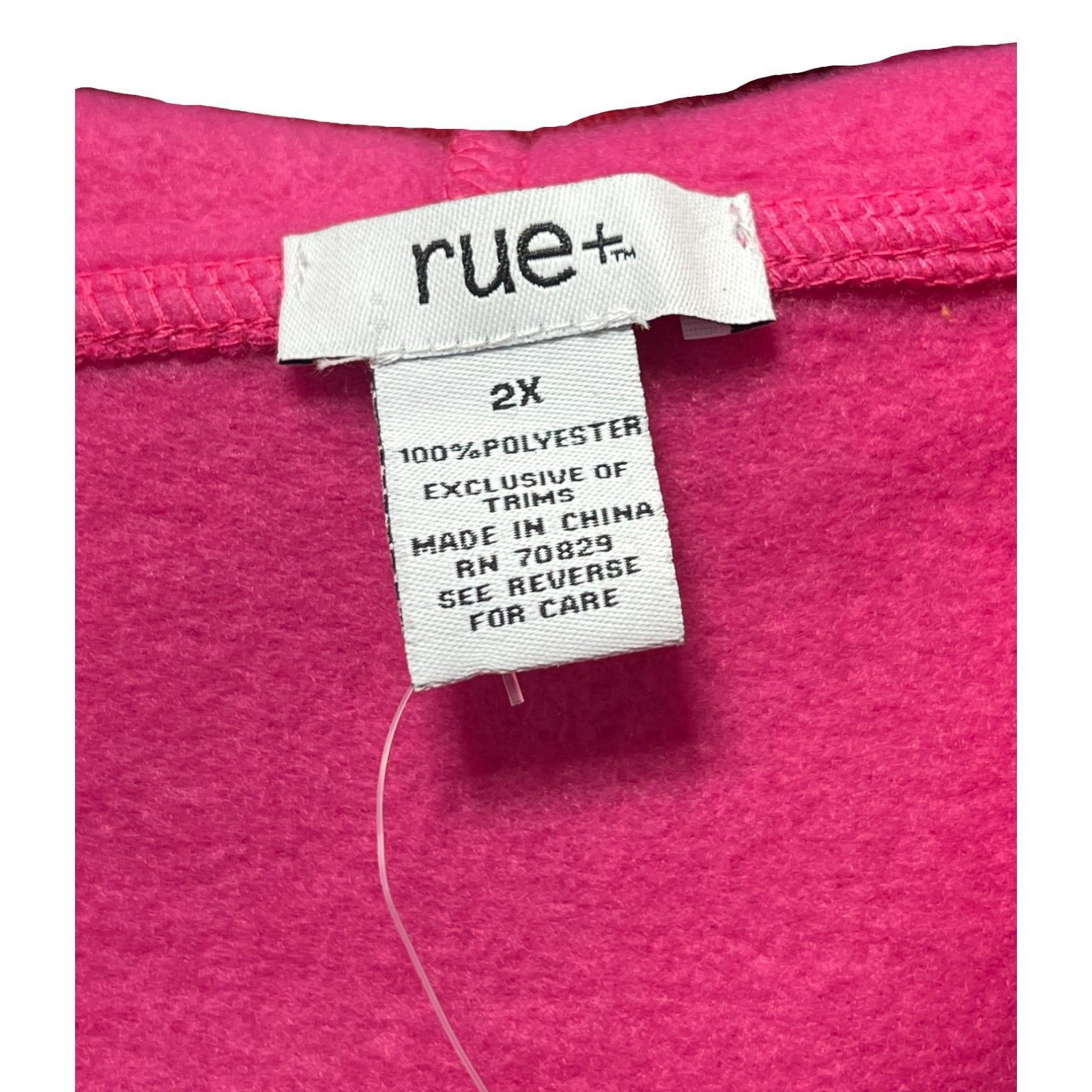 rue21 Rue 21 - Women's Long Sleeve Hooded Sweatshirt - Pink - 2X Size XXL / US 16-18 / IT 52-54 - 9 Thumbnail