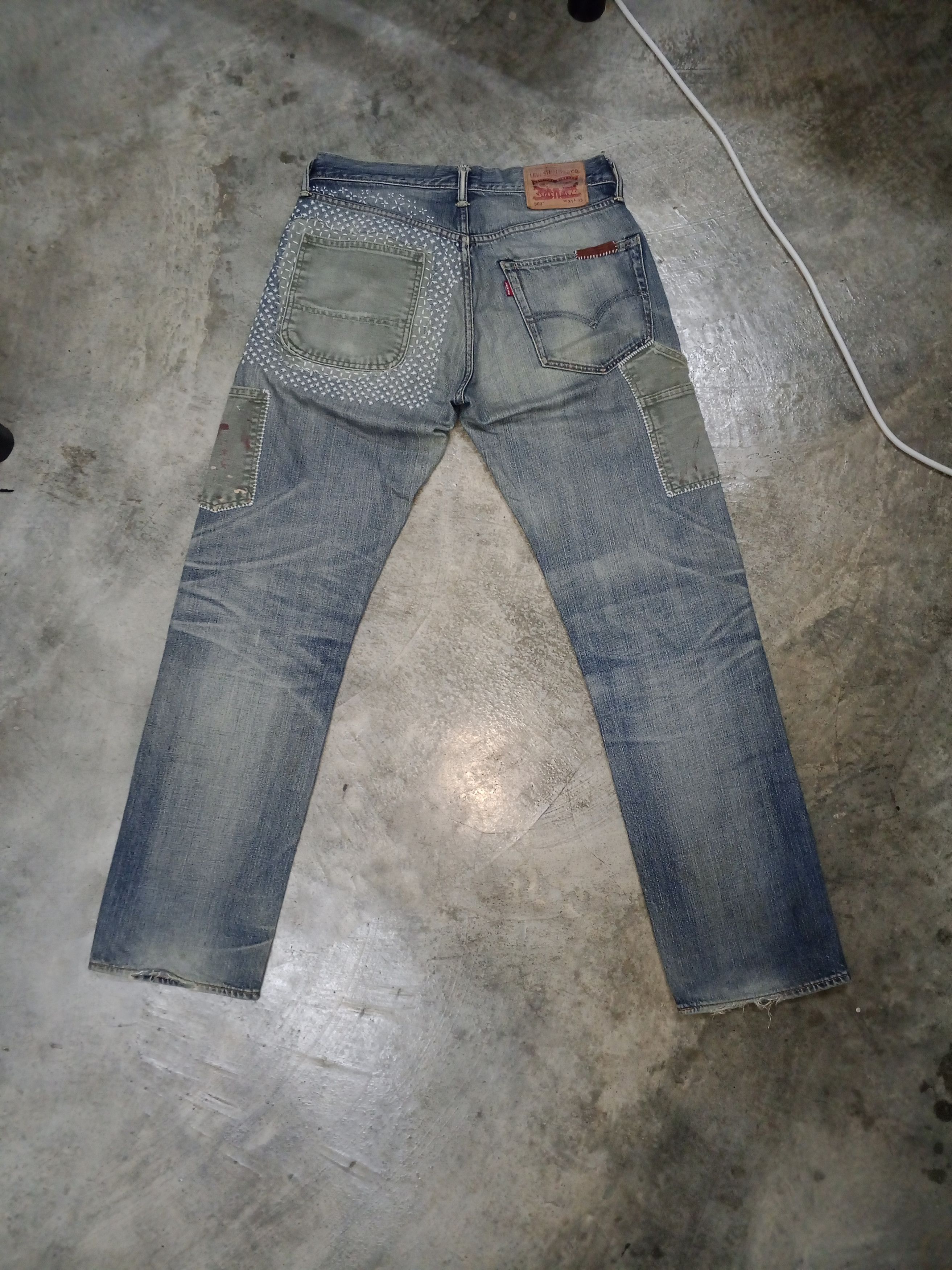 Levi's Levi's x Carhartt Carpenter sashiko custom Size US 32 / EU 48 - 1 Thumbnail