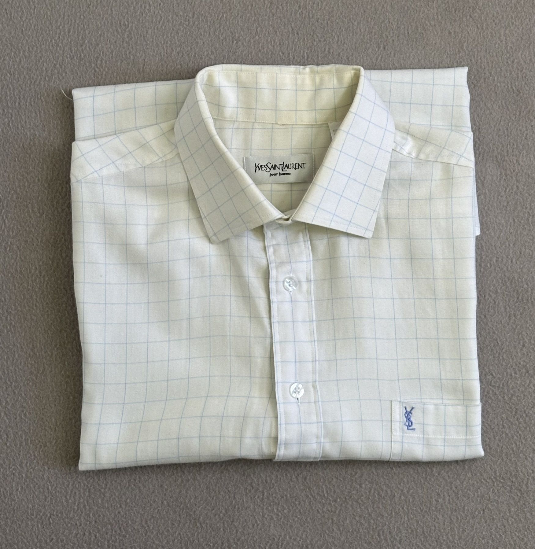 Vintage × Yves Saint Laurent Yves Saint Laurent shirt large Size US L / EU 52-54 / 3 - 19 Thumbnail