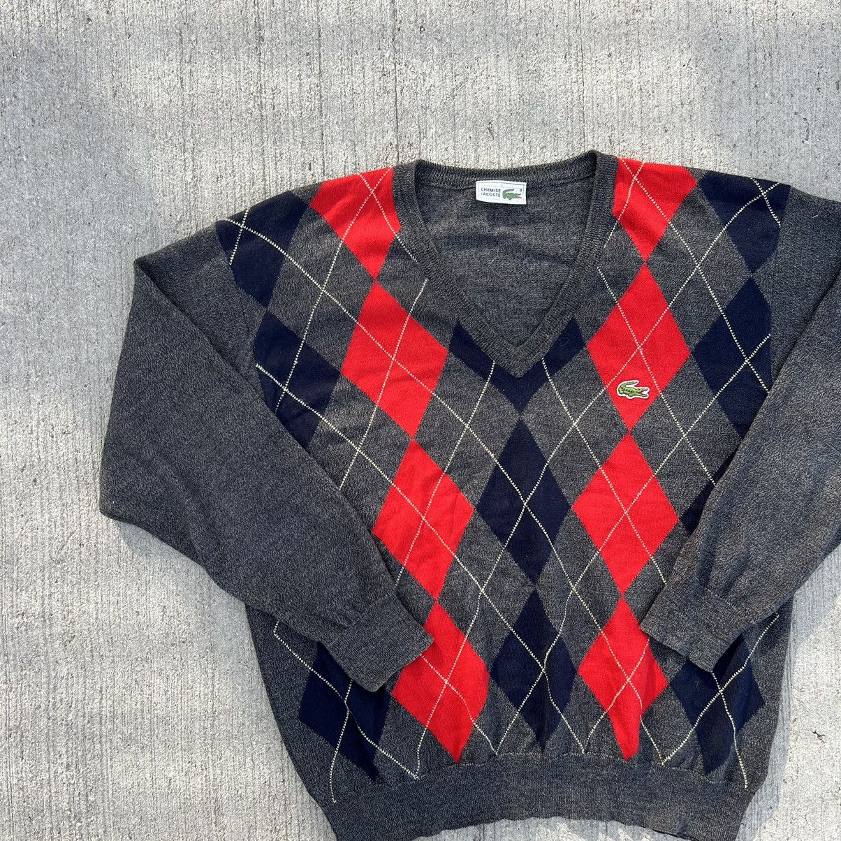 Lacoste × Vintage 90s Gap Knit Tennis Golf Sweater Red Heavy Cotton L Size US L / EU 52-54 / 3 - 3 Thumbnail
