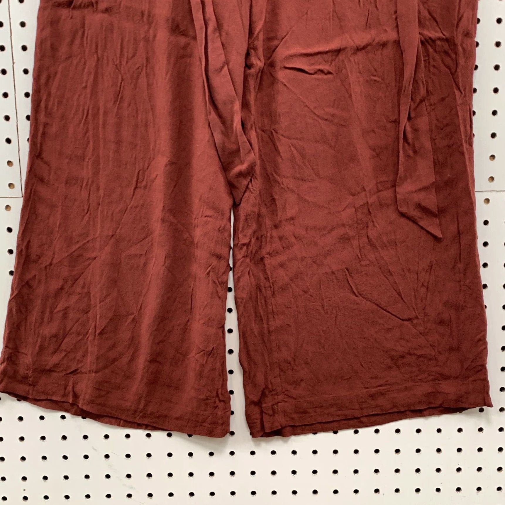 Vintage VINTAGE Wilfred Nanterre Pants Women’s Large Rust Brown Flowy Wide Leg Cropped 31x23.5 Size 24" / US 00 / IT 34 - 4 Thumbnail