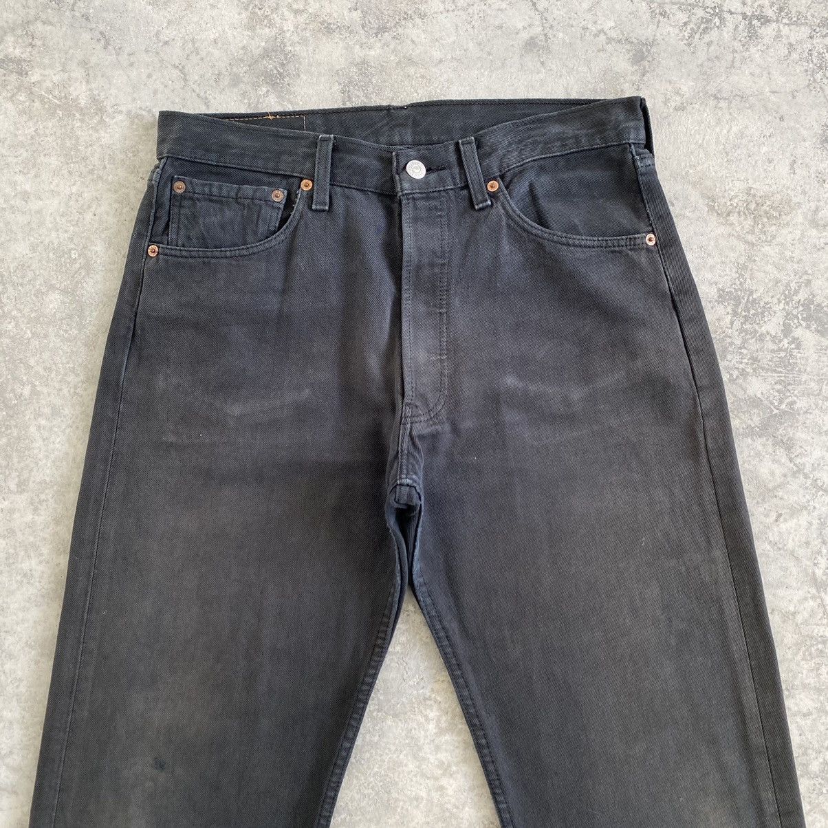 Levi's Vintage 1999 Levis 501 Faded Black Denim Jeans Size US 31 - 7 Thumbnail