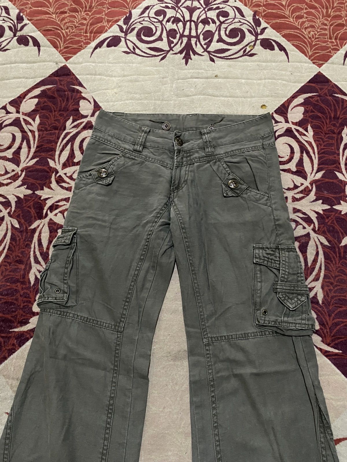 If Six Was Nine 🚨Last🚨Y2K GOA Inspired Cargo Multipocket Pants Size US 29 - 4 Thumbnail