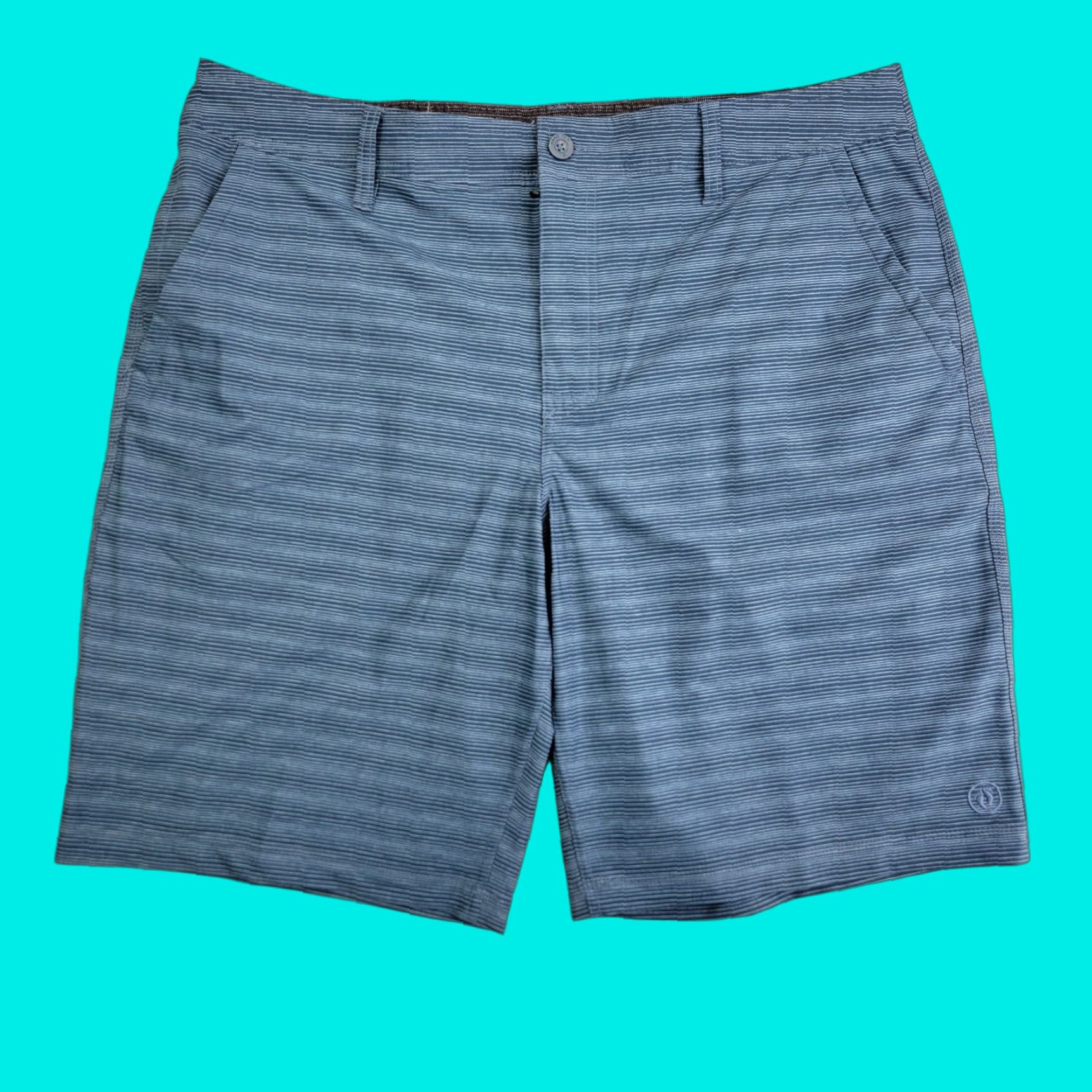 Hang Ten HANG TEN Shorts Mens 38 Lightweight Stretch Quick Dry Blue Bermuda Board Drawstring Casual Regular Plastic? Size US 38 / EU 54 - 1 Thumbnail
