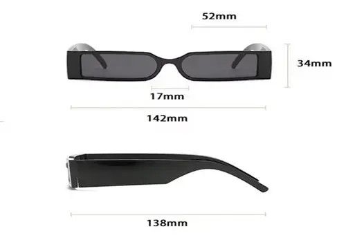 Designer × Vintage Retro square sunglasses Size ONE SIZE - 3 Thumbnail