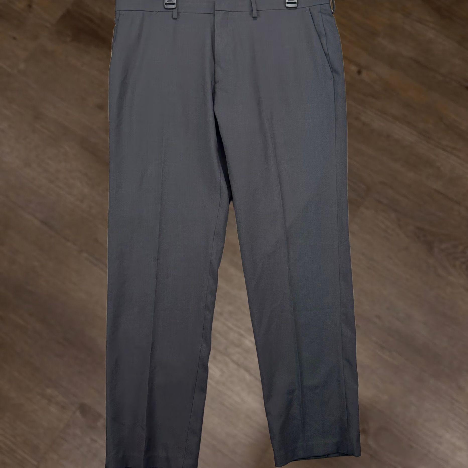 Haggar VINTAGE? Haggar H26 Pants Dress Men 38X30 Black Straight Fit Flat Front Wrinkle Free NEW Size US 38 / EU 54 - 1 Thumbnail