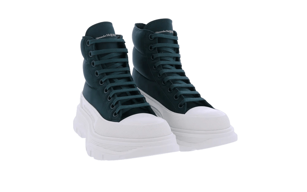 Alexander McQueen o1y0225 Ankle Boots in Dark Green Size US 5 / IT 35 - 2 Thumbnail