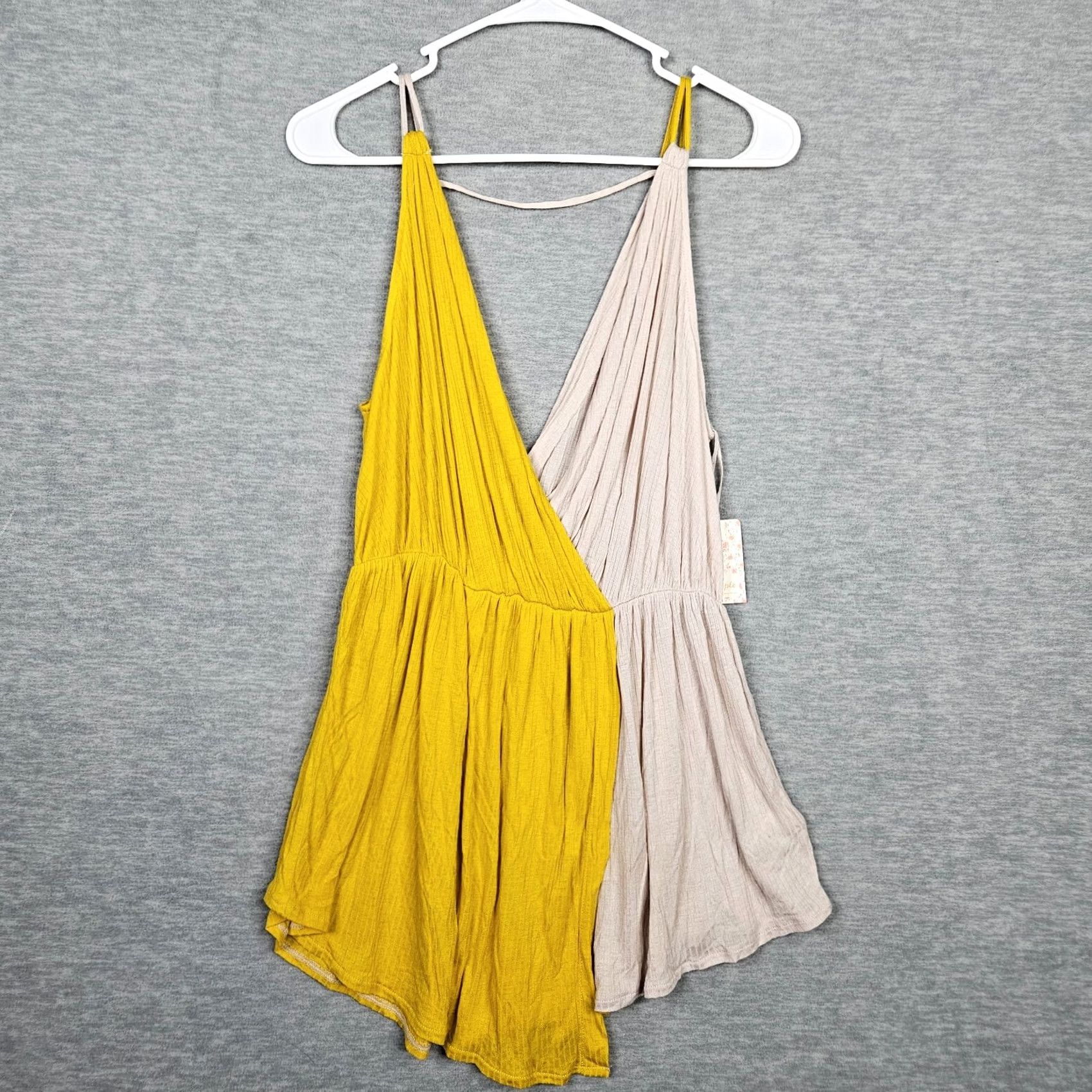 Free People Free People Women’s Tank Shirt S Regular Short Sleeve Round Neck Multicolor Solid All Seasons Casual Pullover Summer Autumn Winter) Size S / US 4 / IT 40 - 2 Thumbnail