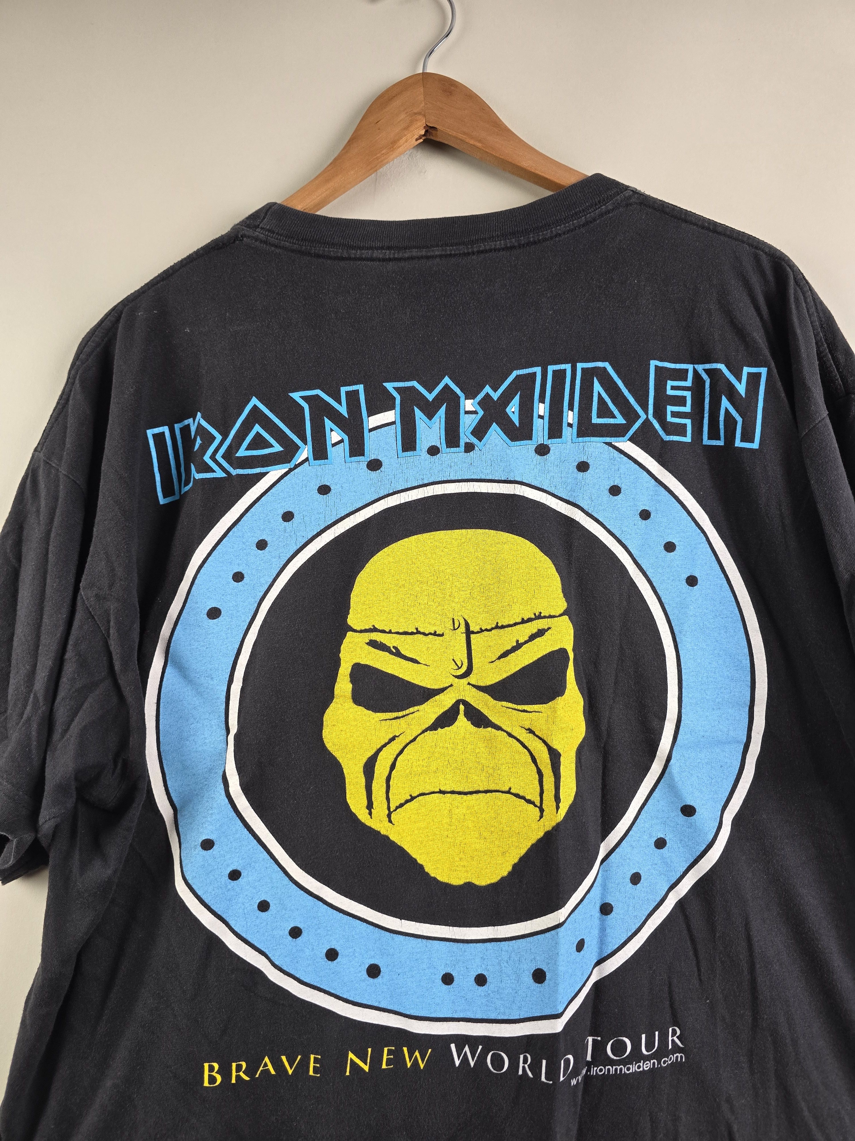 Band Tees × Iron Maiden × Vintage 2000 Iron Maiden Brave New World XL 24" 28" Size US XL / EU 56 / 4 - 7 Thumbnail