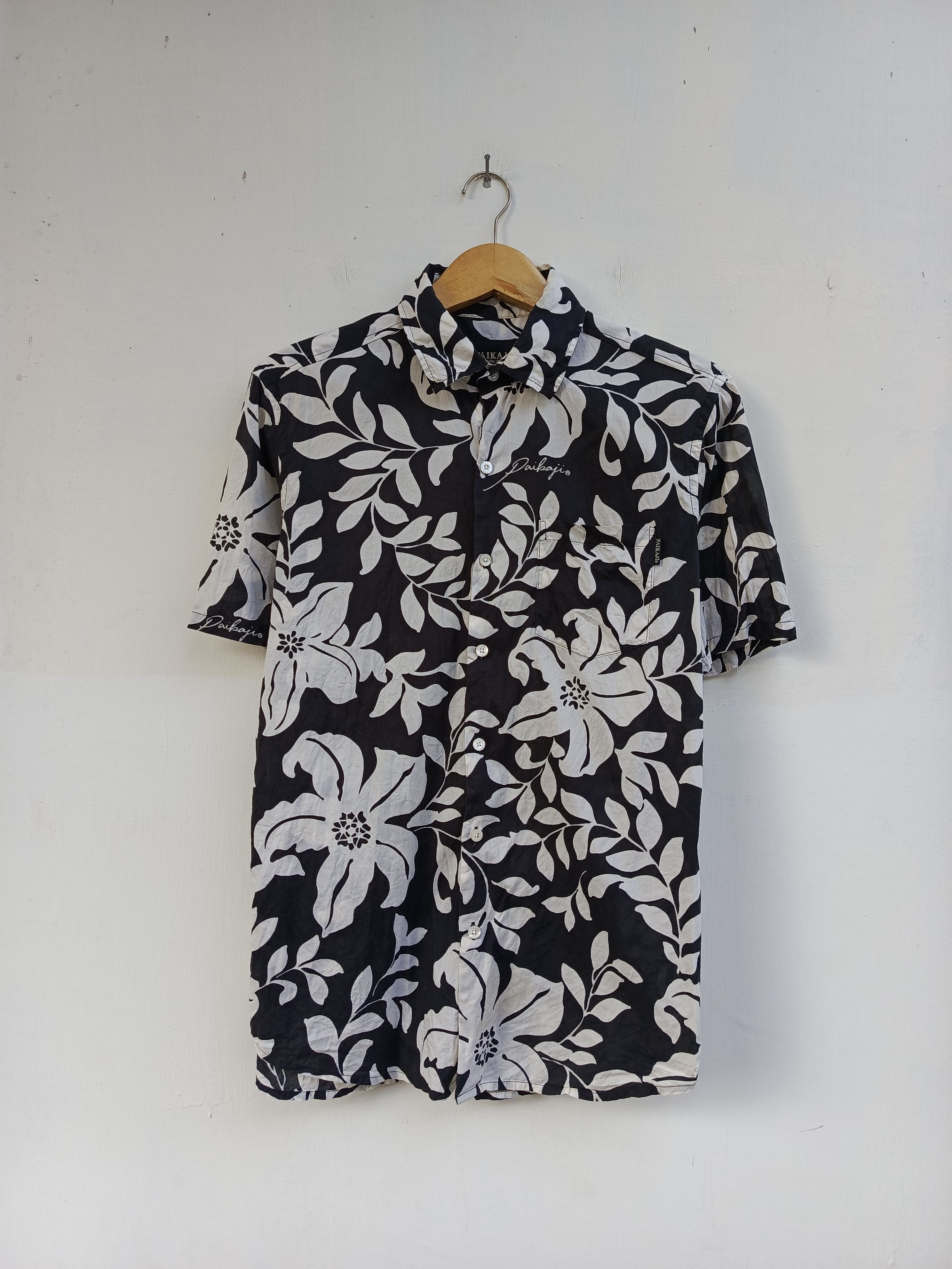 Japanese Brand Paikaji Japan Floral Button Up – Hawaiian Summer Shirt Size US M / EU 48-50 / 2 - 1 Thumbnail