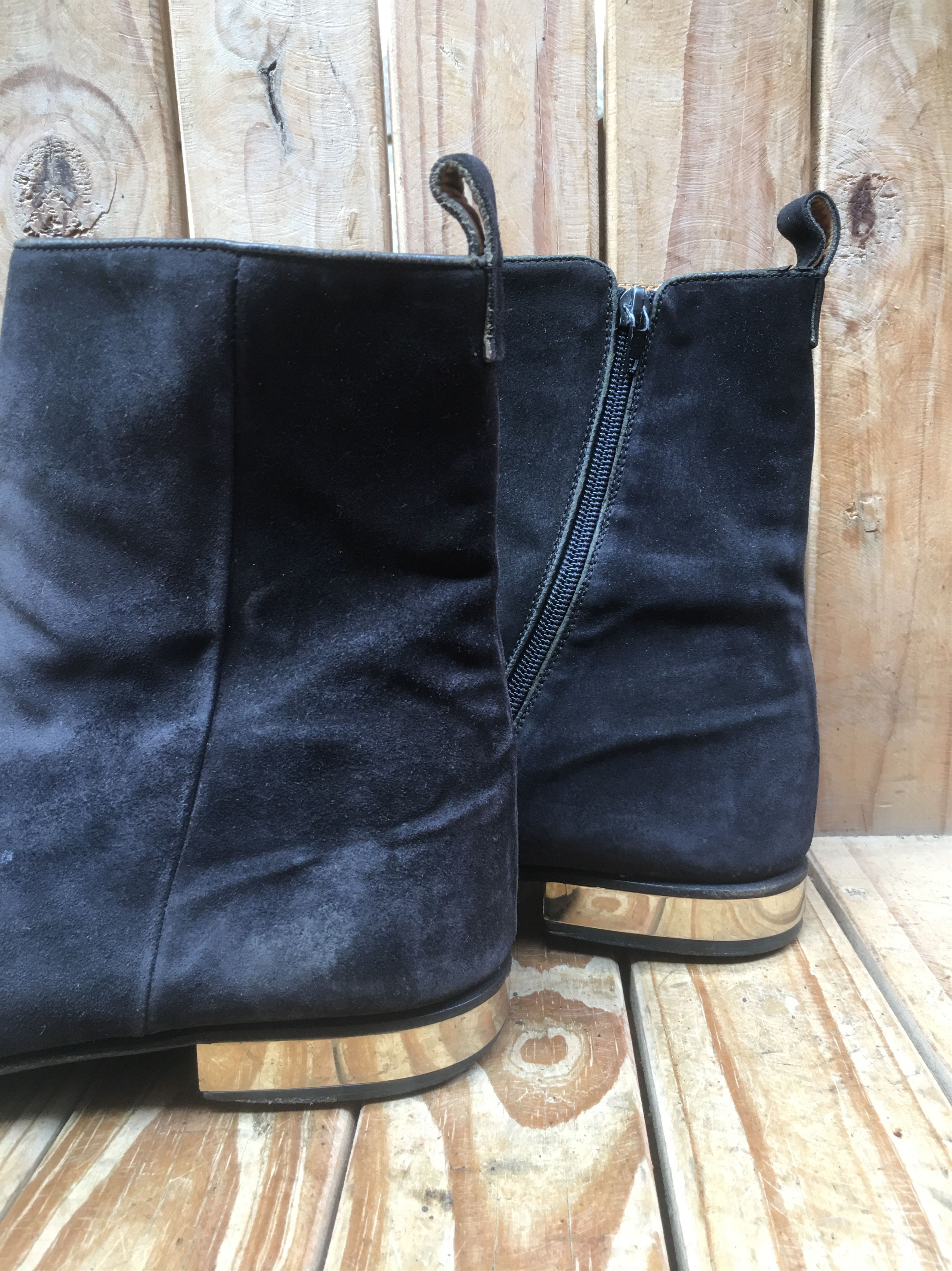 Valentino valentino garavani men's black suede leather boots EUR 43 Size US 10 / EU 43 - 6 Thumbnail