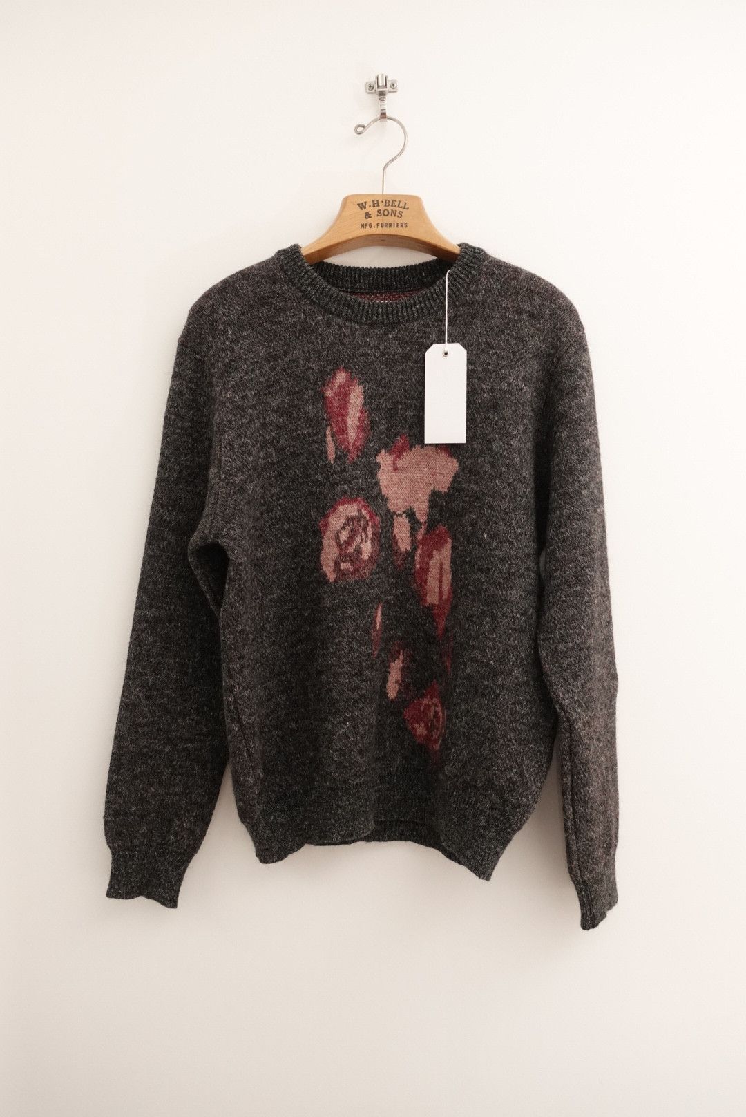 Our Legacy New AW14 Our Legacy Jacquard Knit Roses Wool Sweater Size US L / EU 52-54 / 3 - 1 Thumbnail