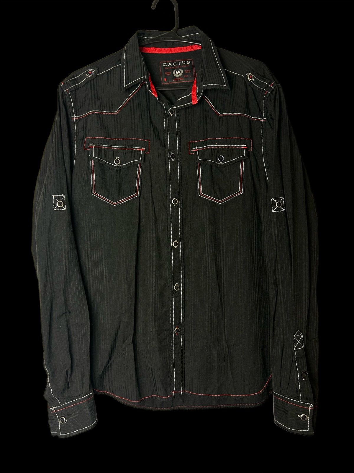 Japanese Brand Cactus Embroidered Button Up Size US L / EU 52-54 / 3 - 2 Thumbnail