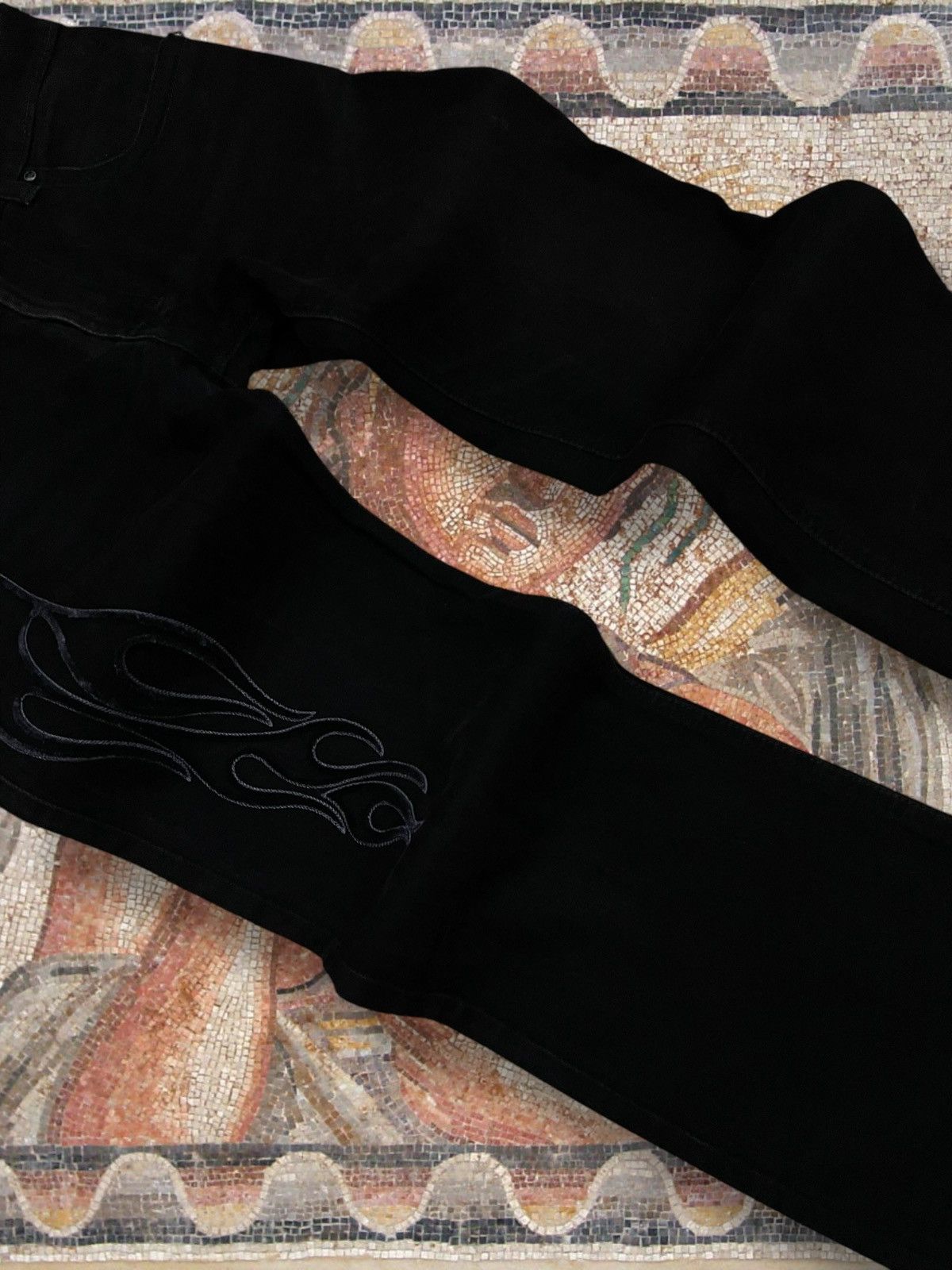 Japanese Brand Vintage 1990s Designer Eleven Eleven Usa Tribal Witch Denim Size US 30 / EU 46 - 6 Thumbnail