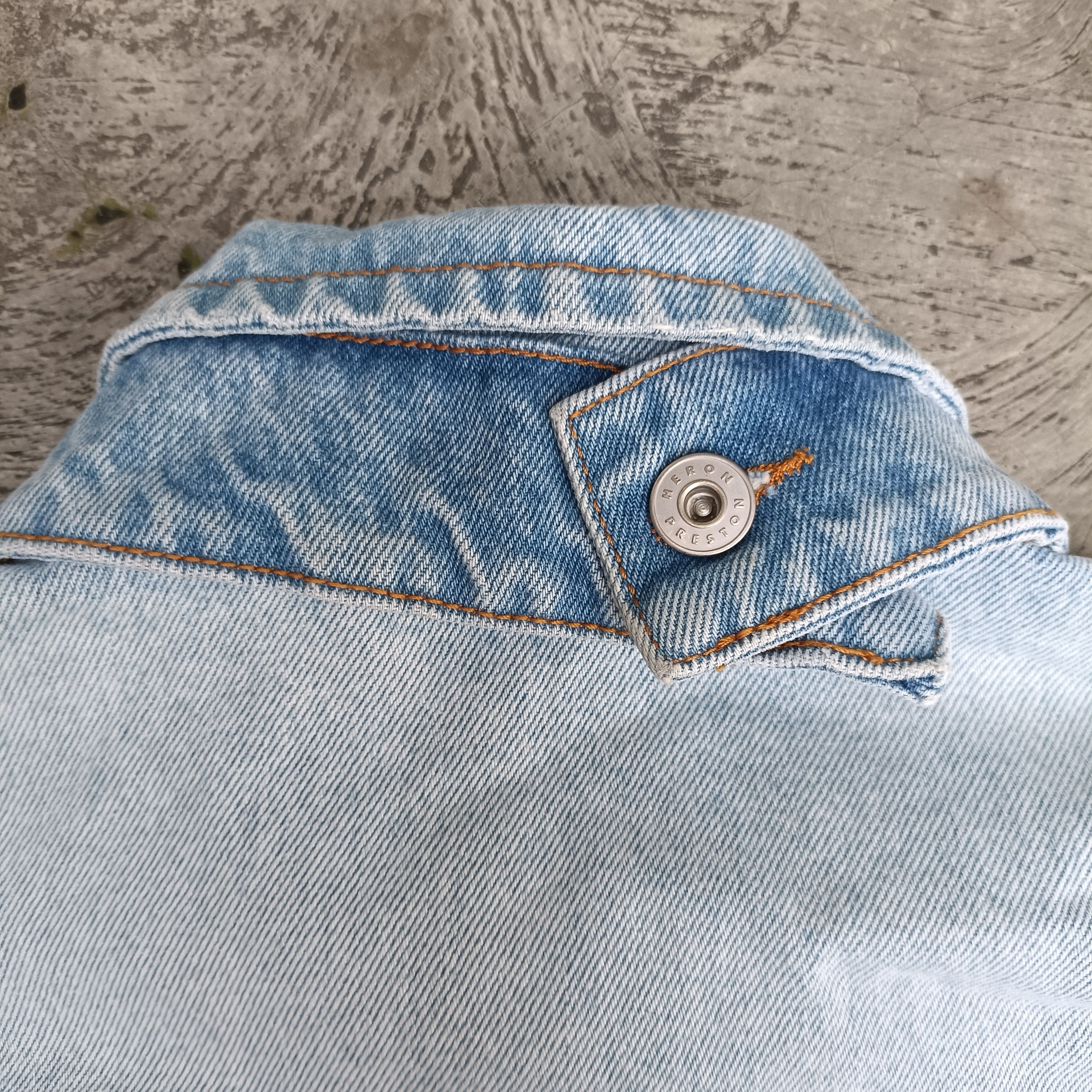 Heron Preston "Natural Disaster" Cropped Denim Jacket Size XS Size XS / US 0-2 / IT 36-38 - 6 Thumbnail