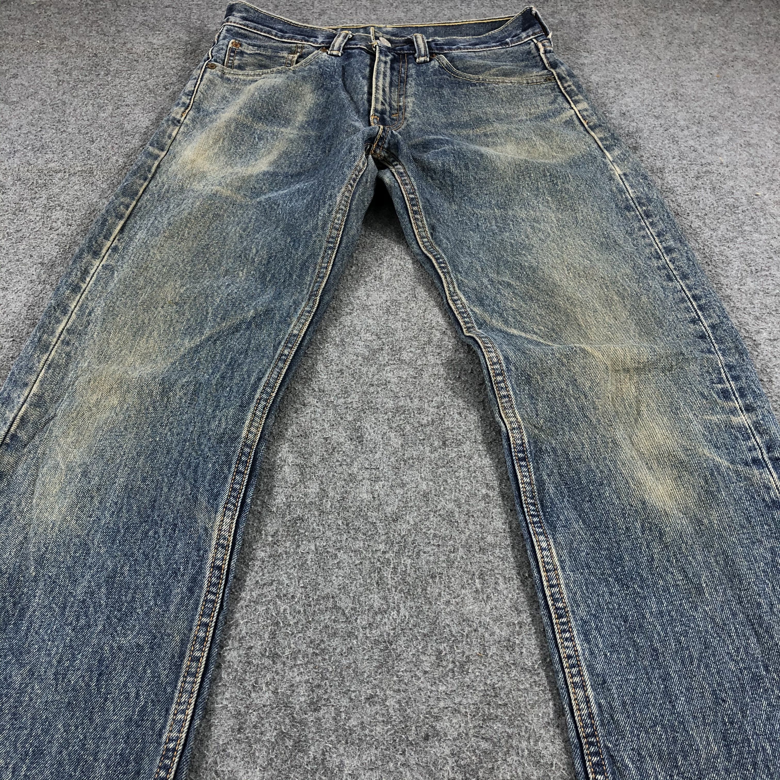 Levi's Rusty Wash Vintage Levis 505 Jeans Faded Blue Denim-J1037 Size US 30 / EU 46 - 3 Thumbnail