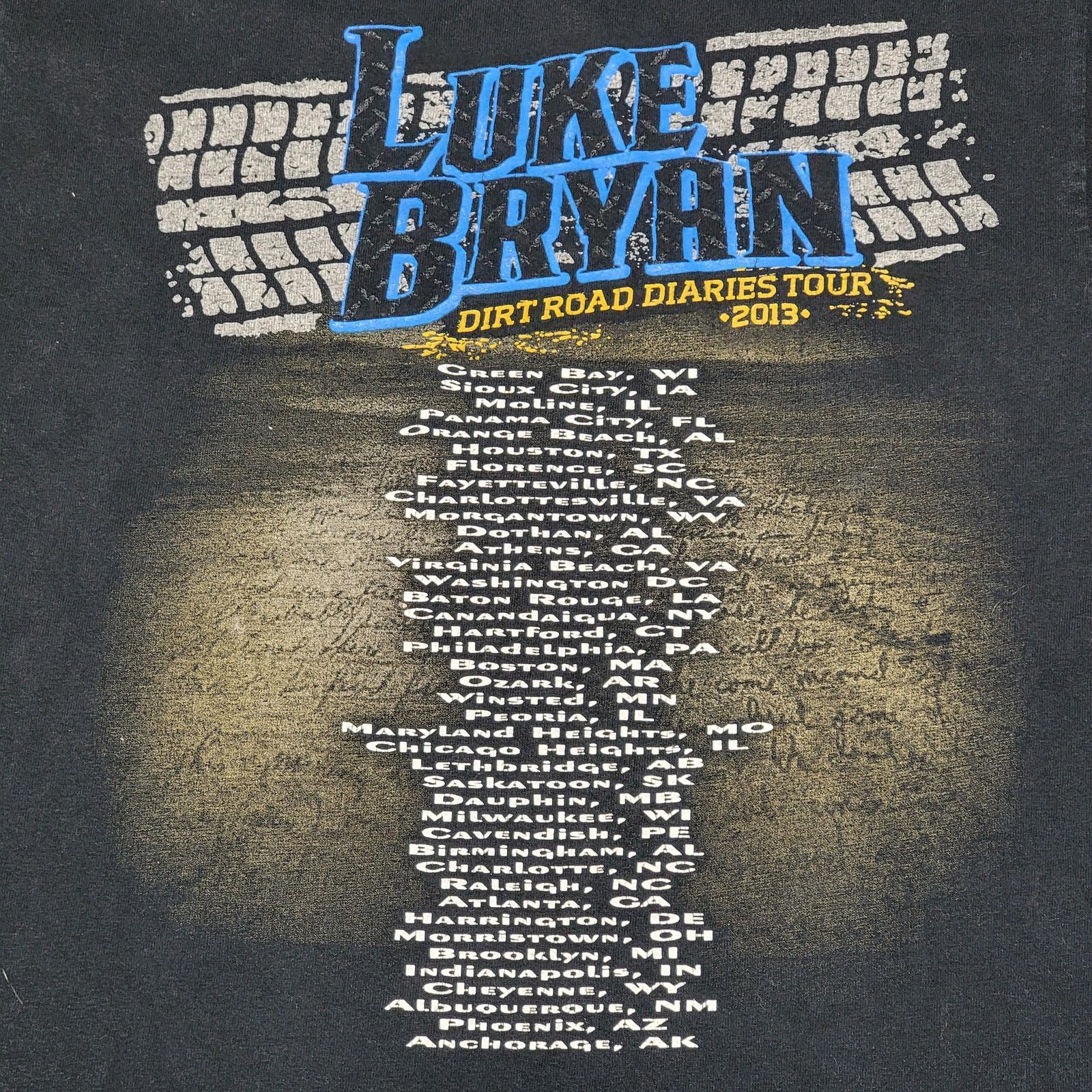 Gildan Gildan Tee "Luke Bryan Dirt Road Diaries Tour 2013" - Small Size S / US 4 / IT 40 - 4 Thumbnail