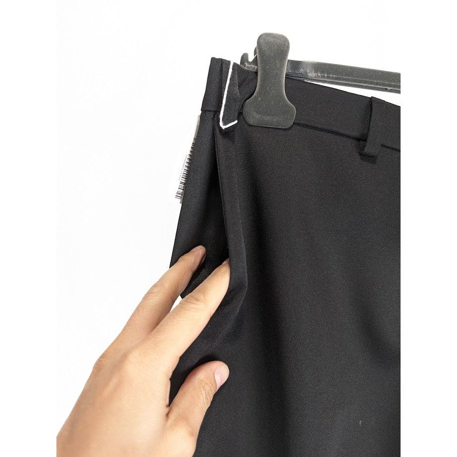 o1rshd1 Woven Bumster Tailored Trousers in Black