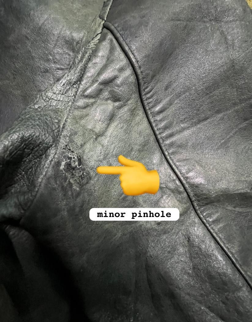 Japanese Brand CCustom Culture Distressed Leather Biker Jacket Size US S / EU 44-46 / 1 - 15 Thumbnail