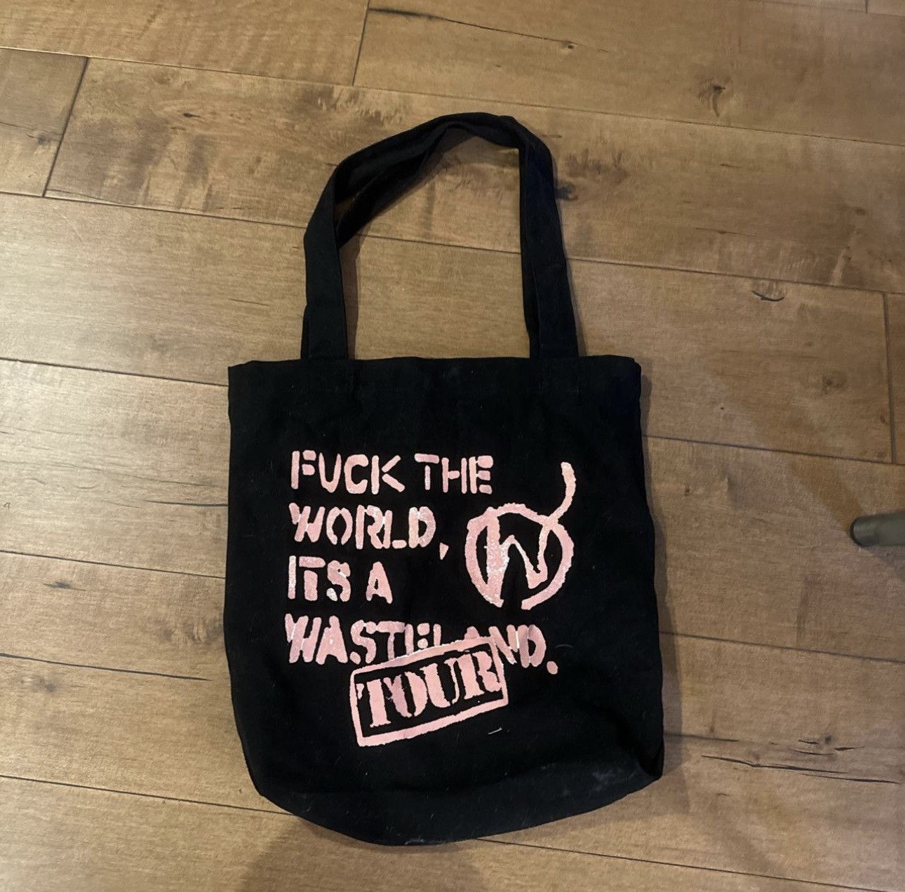 Designer × Japanese Brand FUCK THE WORLD ITS A WASTELAND TOTE Size ONE SIZE - 3 Thumbnail