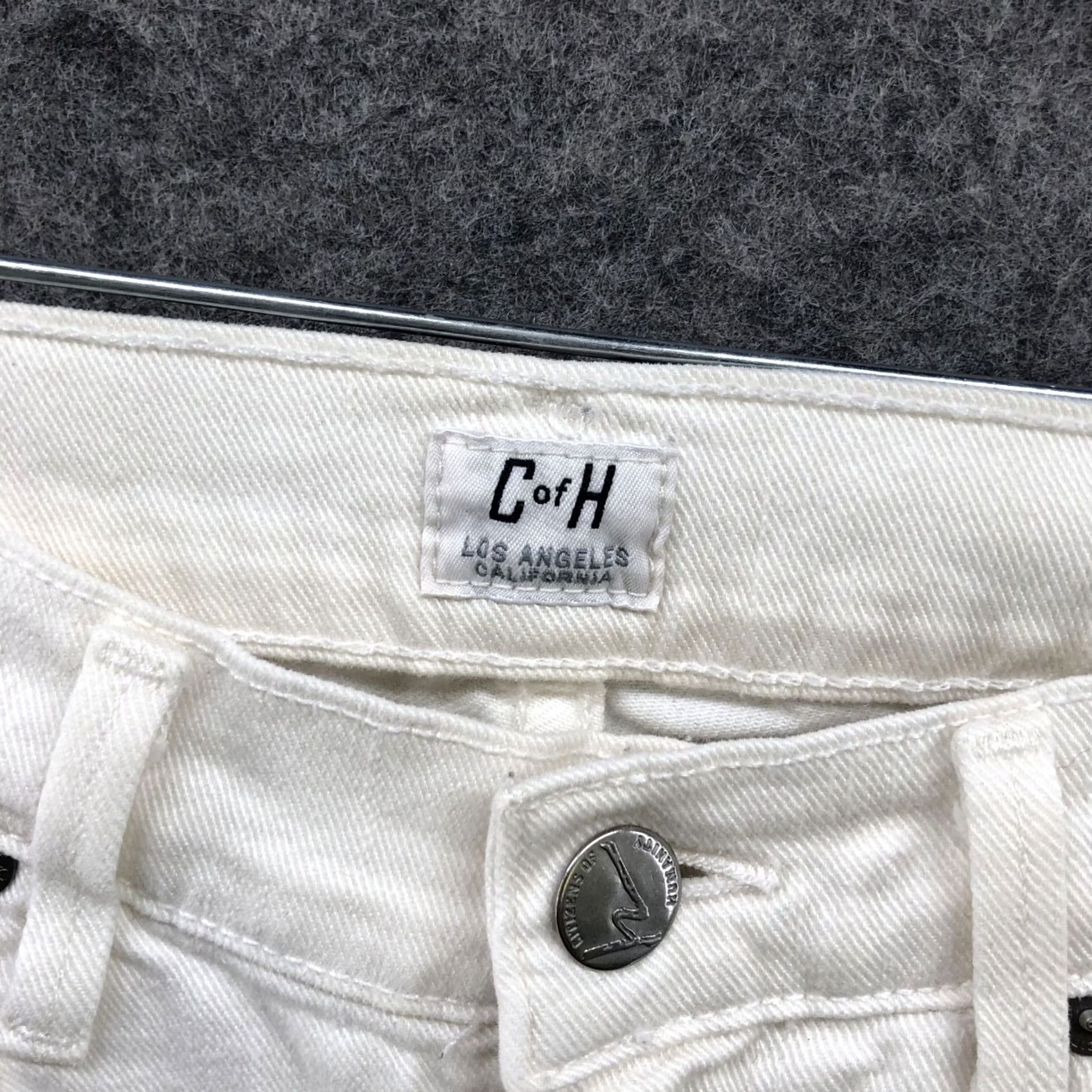 Citizens Of Humanity Citizens Of Humanity Avedon Jeans Womens Size 24 White Ivory Low Rise Skinny 5-Pocket Denim Slim Stretch Size 42" / US 20 - 6 Thumbnail