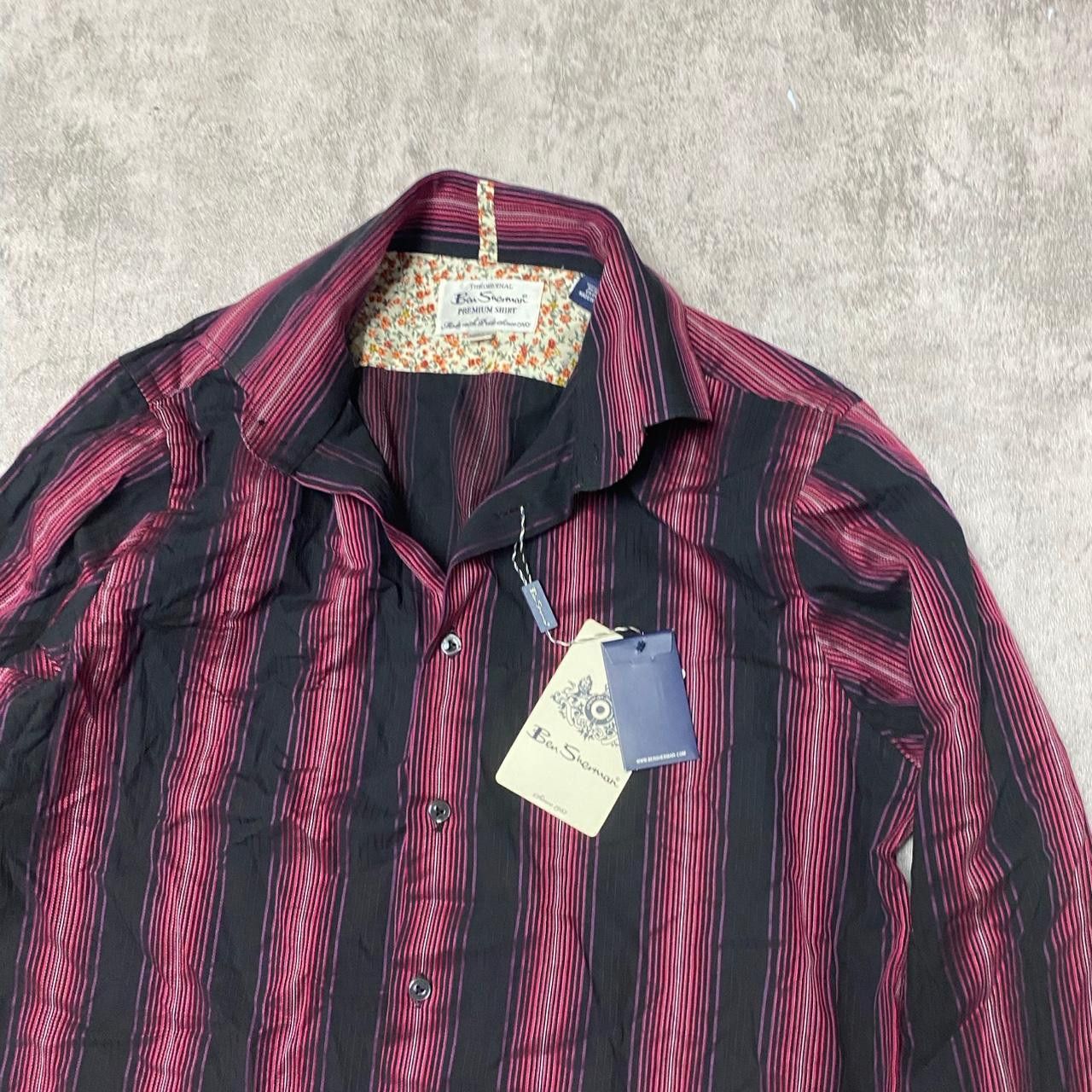 Ben Sherman Ben Sherman red and black striped shirt #stripes Size US M / EU 48-50 / 2 - 2 Thumbnail