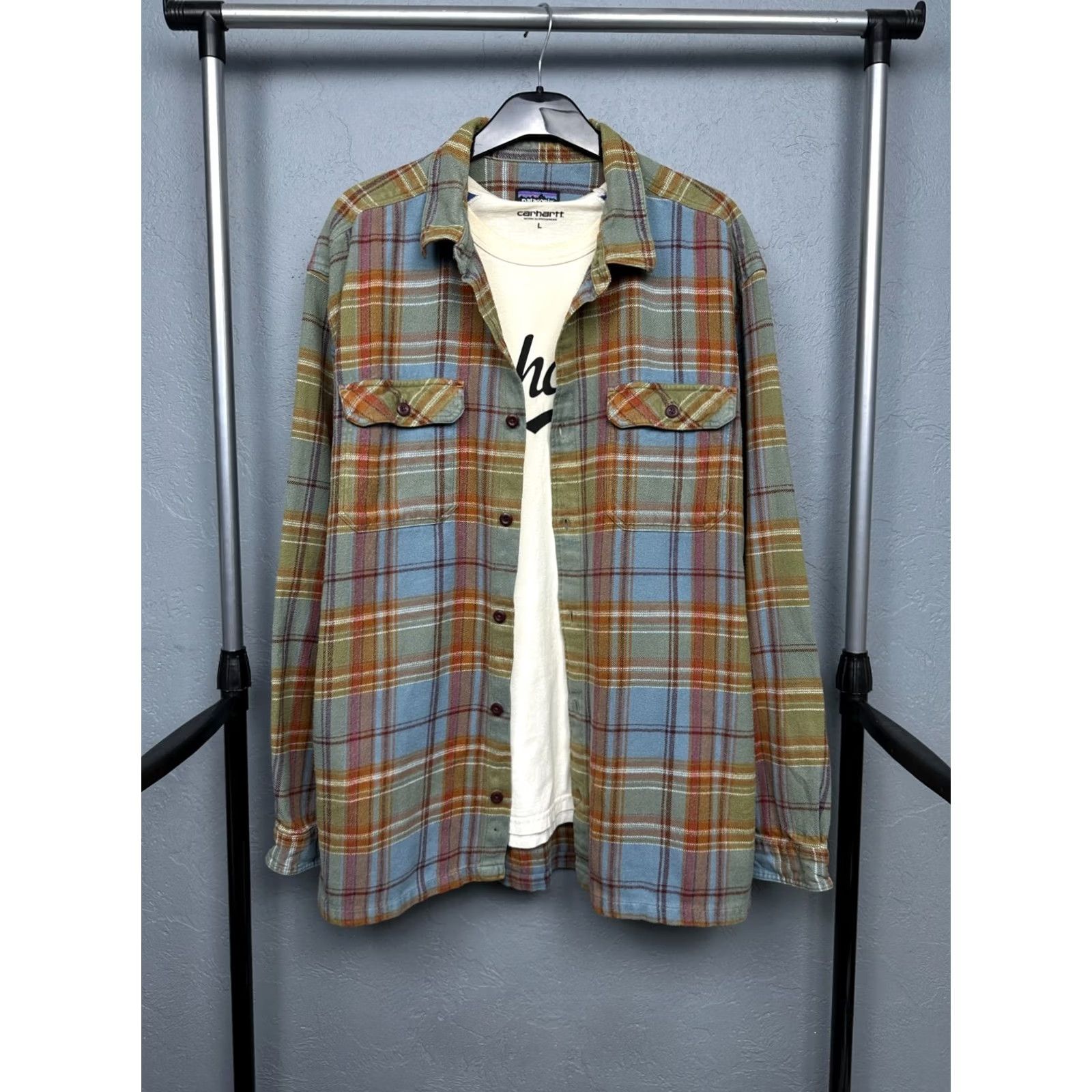 Patagonia Patagonia Shirt Mens 2XL Flannel Plaid Size Size US XXL / EU 58 / 5 - 2 Thumbnail