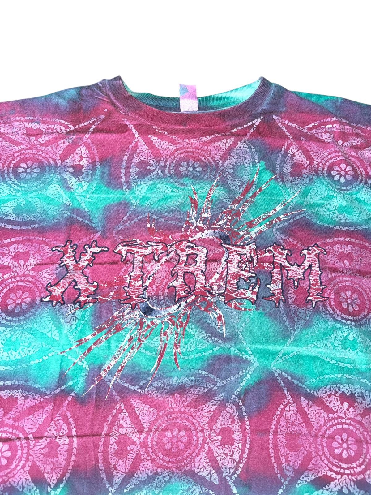 Hardcore Elegance *RARE* VINTAGE XTREM X TREM RACING SURF TIE DYE TEE TRIBAL Size US XL / EU 56 / 4 - 2 Thumbnail