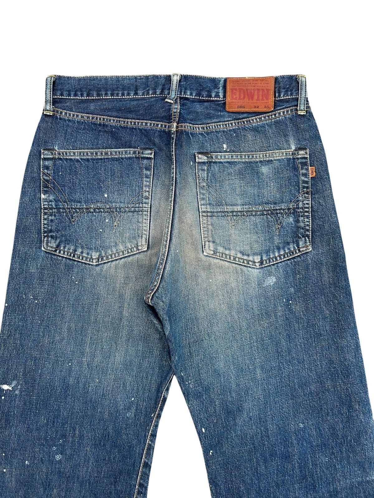 Kapital Vintage Edwin 505 Selvedge Thrashed Denim Jeans Size US 33 - 5 Thumbnail