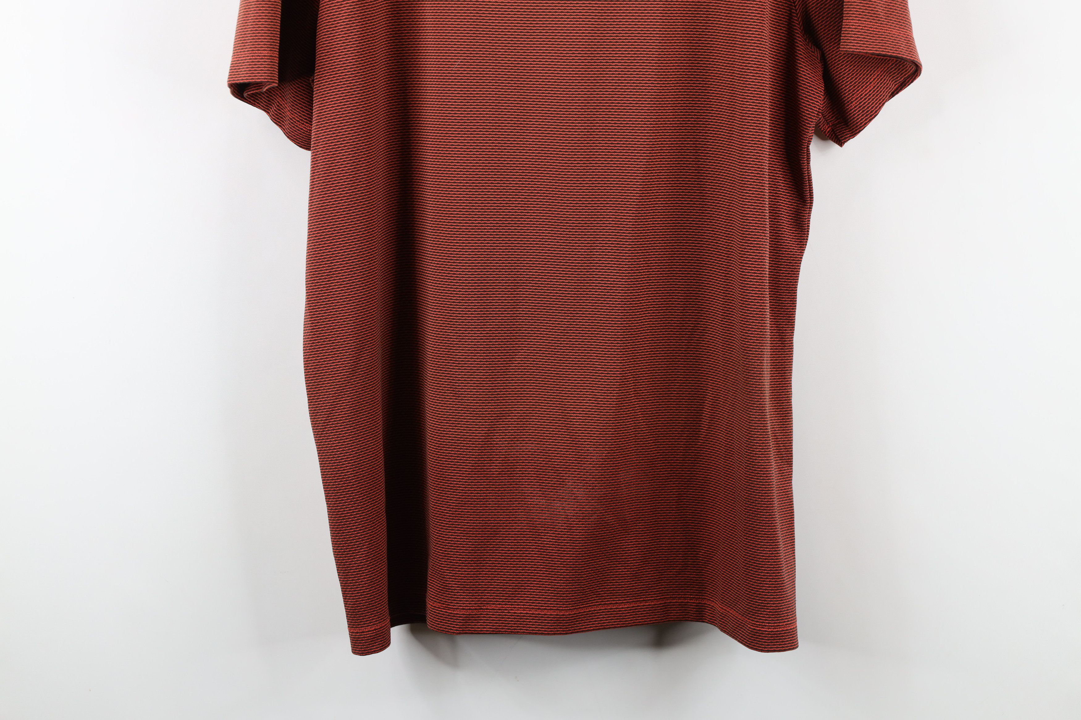 Nike × Vintage Nike Golf Knit Short Sleeve Henley Golf Polo Shirt Orange Size US L / EU 52-54 / 3 - 15 Thumbnail