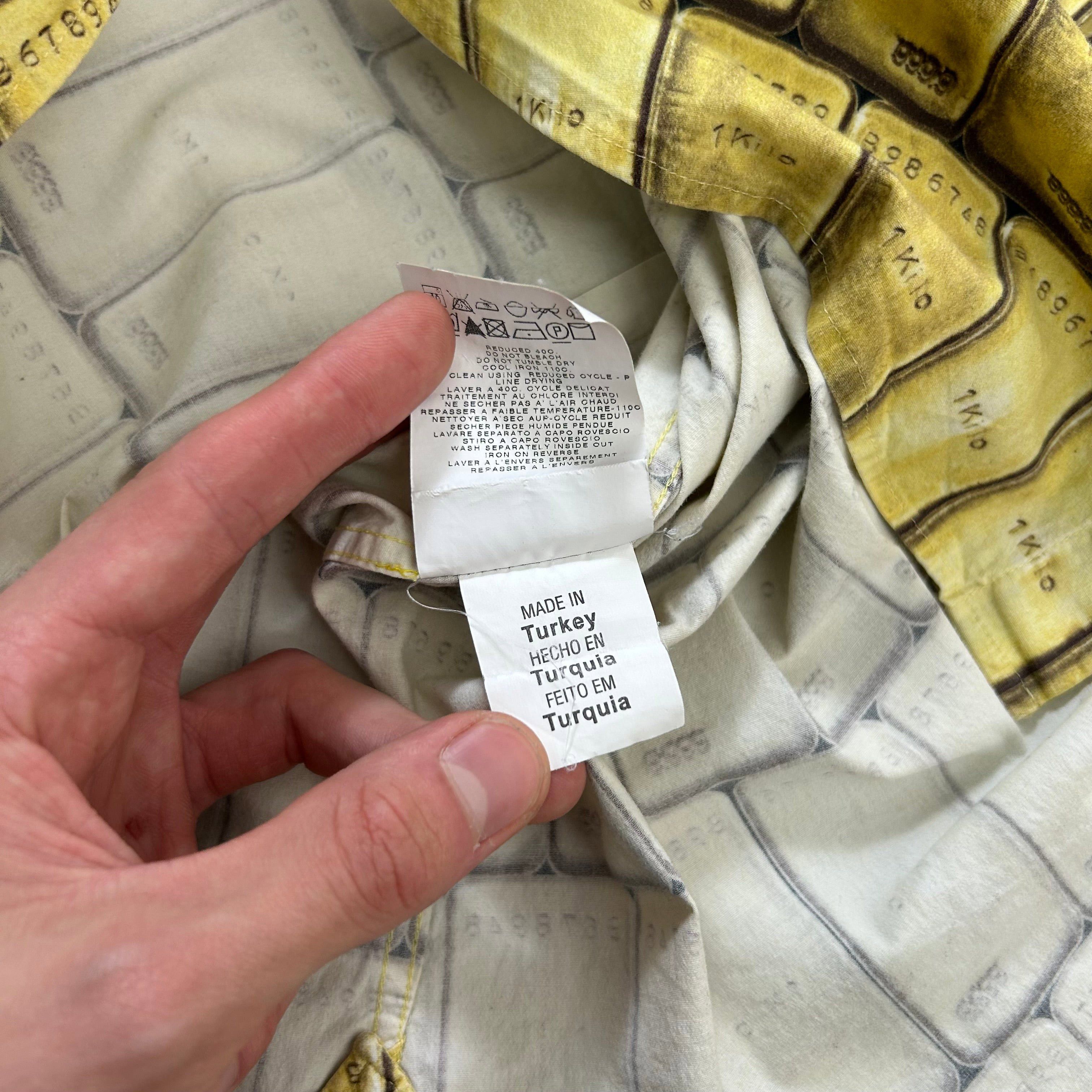 Moschino Love Moschino Gold Ingot Print Button Shirt Size US M / EU 48-50 / 2 - 6 Thumbnail
