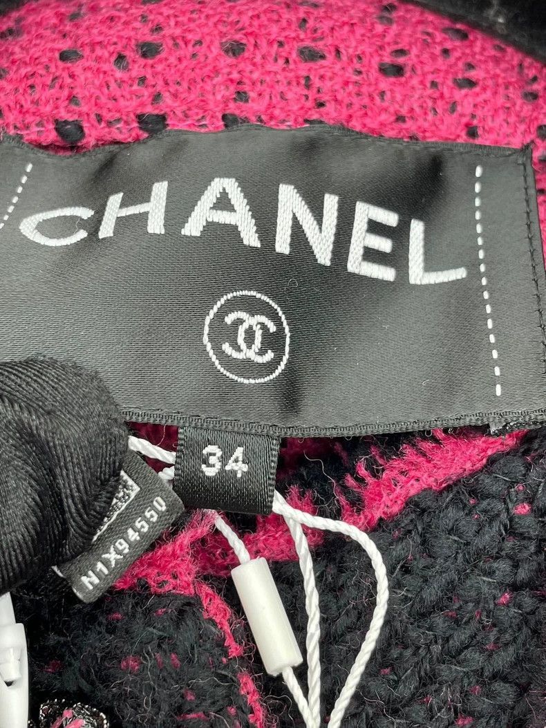 Chanel Chanel Black Pink Tweed Jacket -2505 Size US S / EU 44-46 / 1 - 6 Thumbnail