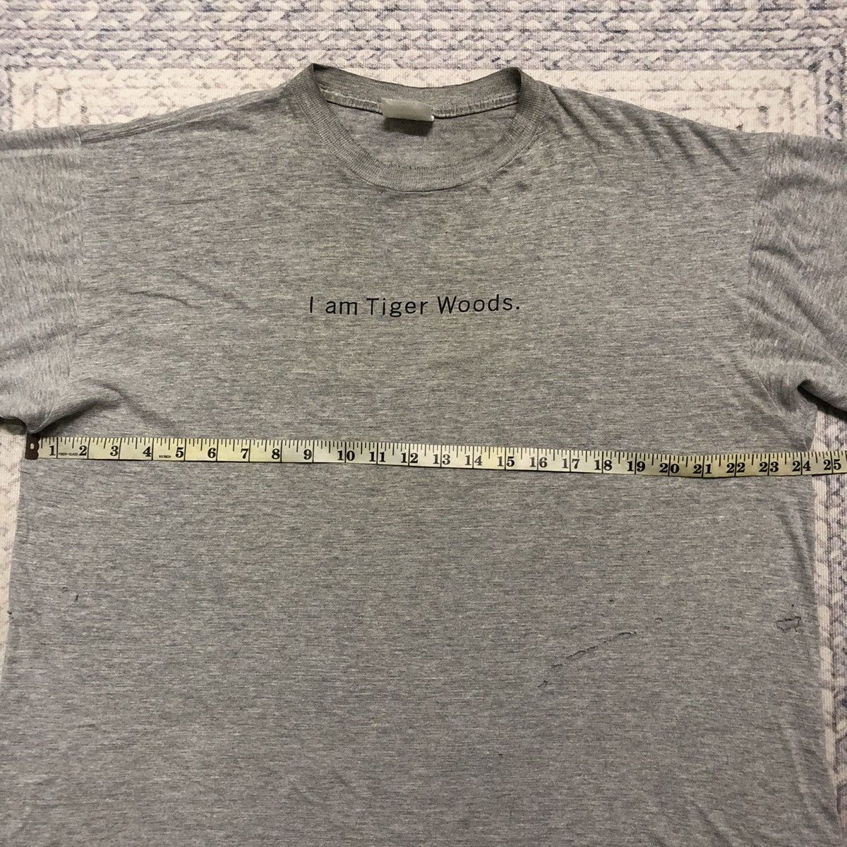 Nike Rare & Distressed Vintage Nike X Tiger Woods Grey Tees Size US L / EU 52-54 / 3 - 18 Thumbnail
