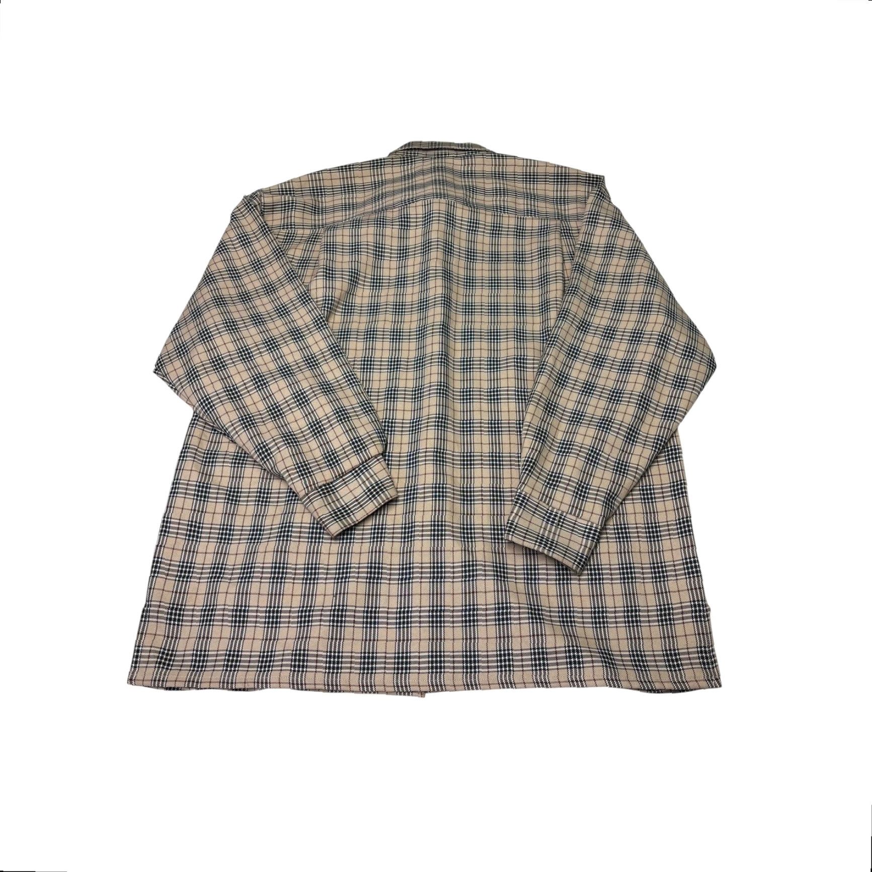 Vintage VINTAGE Smokey Joe's Plaid Button-Up Shirt Mens XL Tan Black Made in USA 565 90s Retro Preppy Casual Workwear Size US XL / EU 56 / 4 - 6 Thumbnail