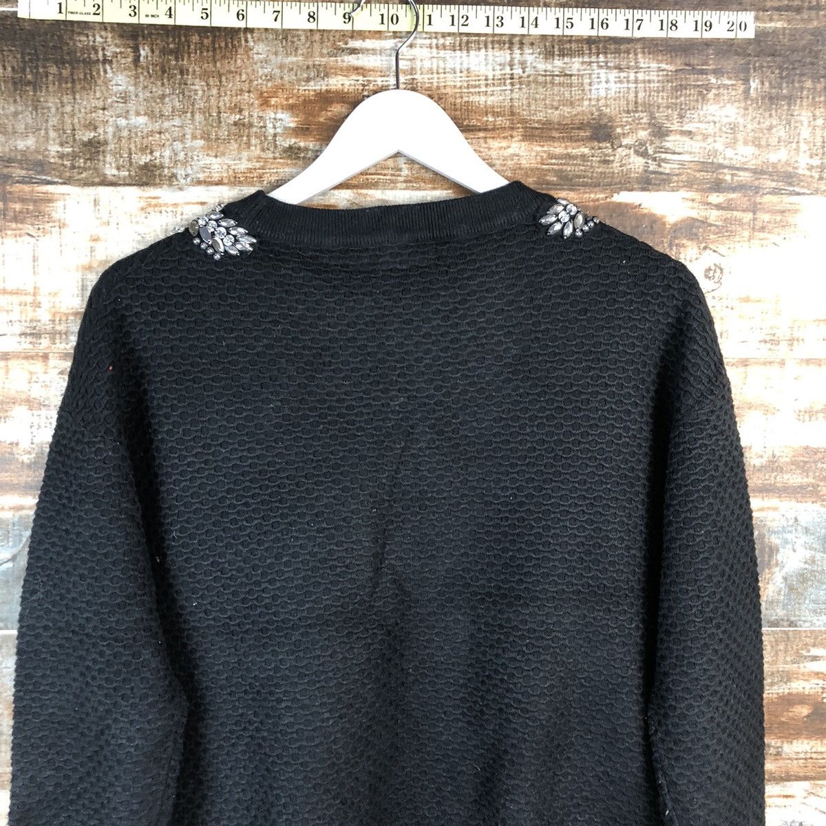 Homespun Knitwear × Japanese Brand Torrazo Donna Black vintage Knitwear #A2501 Size S / US 4 / IT 40 - 15 Thumbnail
