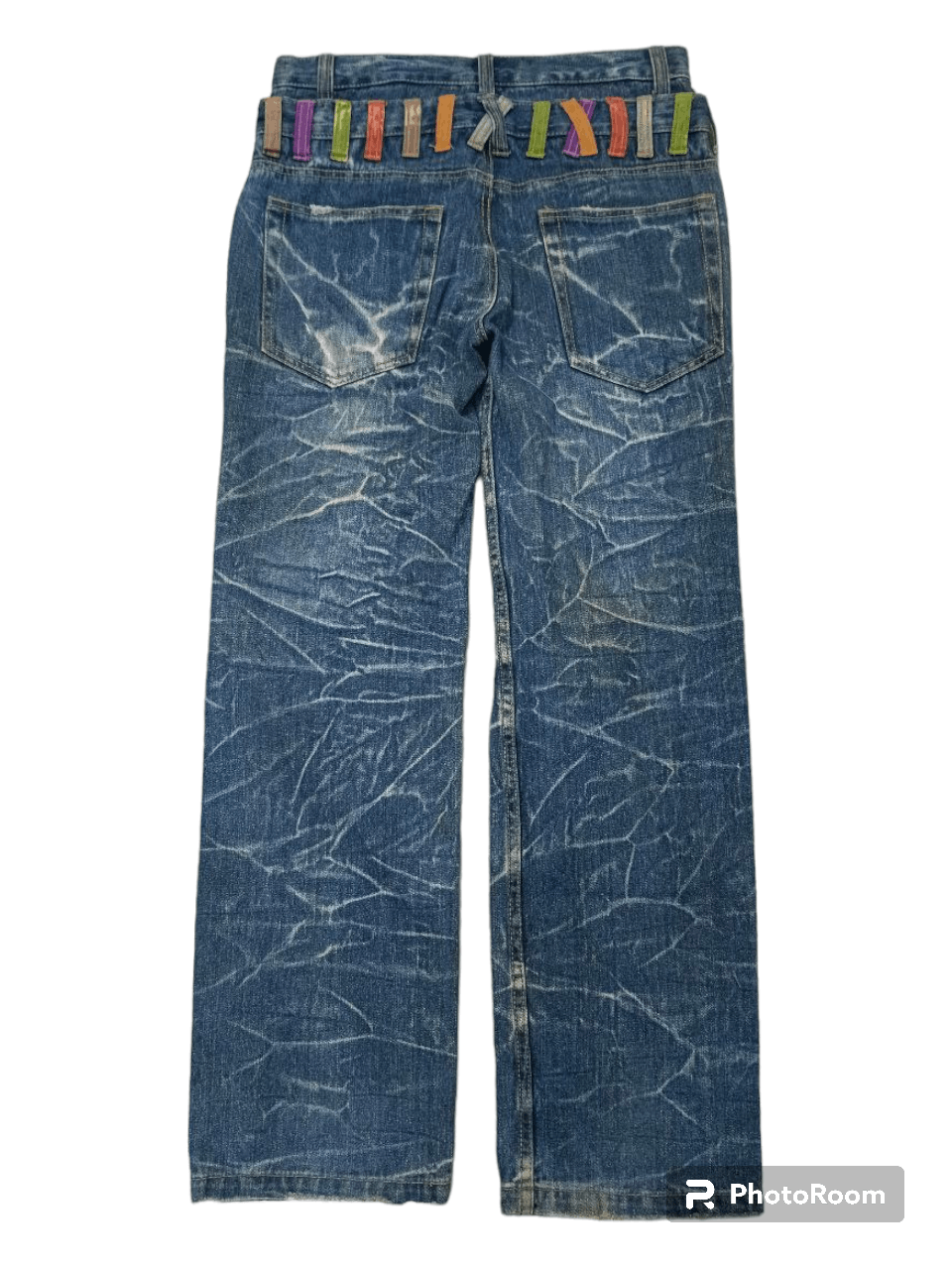 Japanese Brand SICK DOUBLE WAIST NYLAUS Size US 32 / EU 48 - 2 Thumbnail