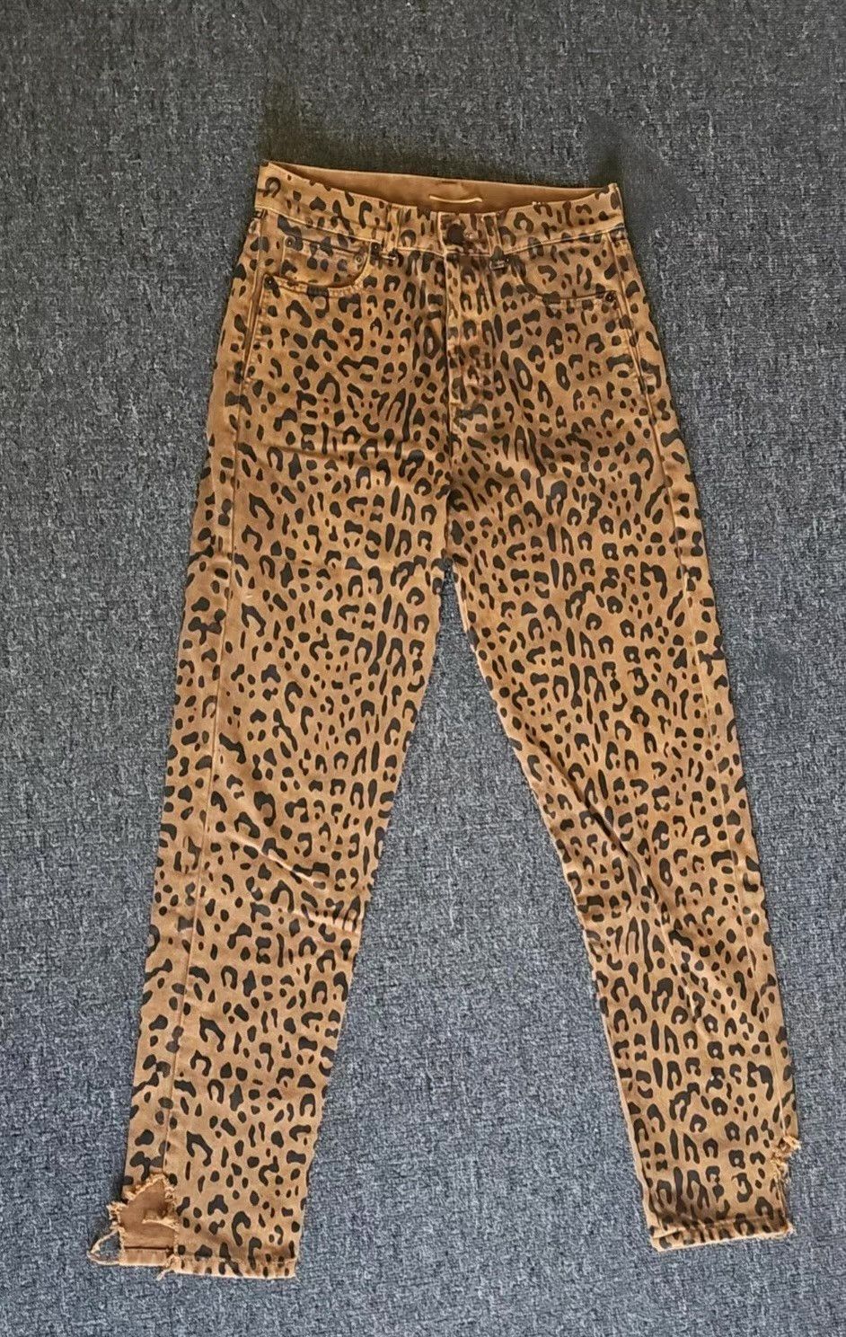 Saint Laurent Paris Saint Laurent Women's Leopard Print Jeans Q4 Size 33" - 1 Thumbnail