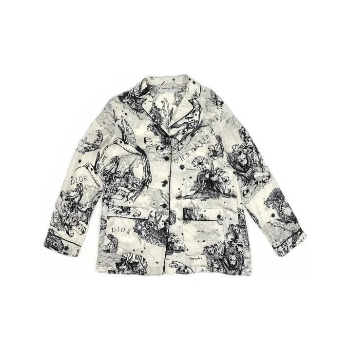 Dior Dior Zodiac Print Silk Pajama Top 0079-2507 Size XS / US 0-2 / IT 36-38 - 1 Thumbnail