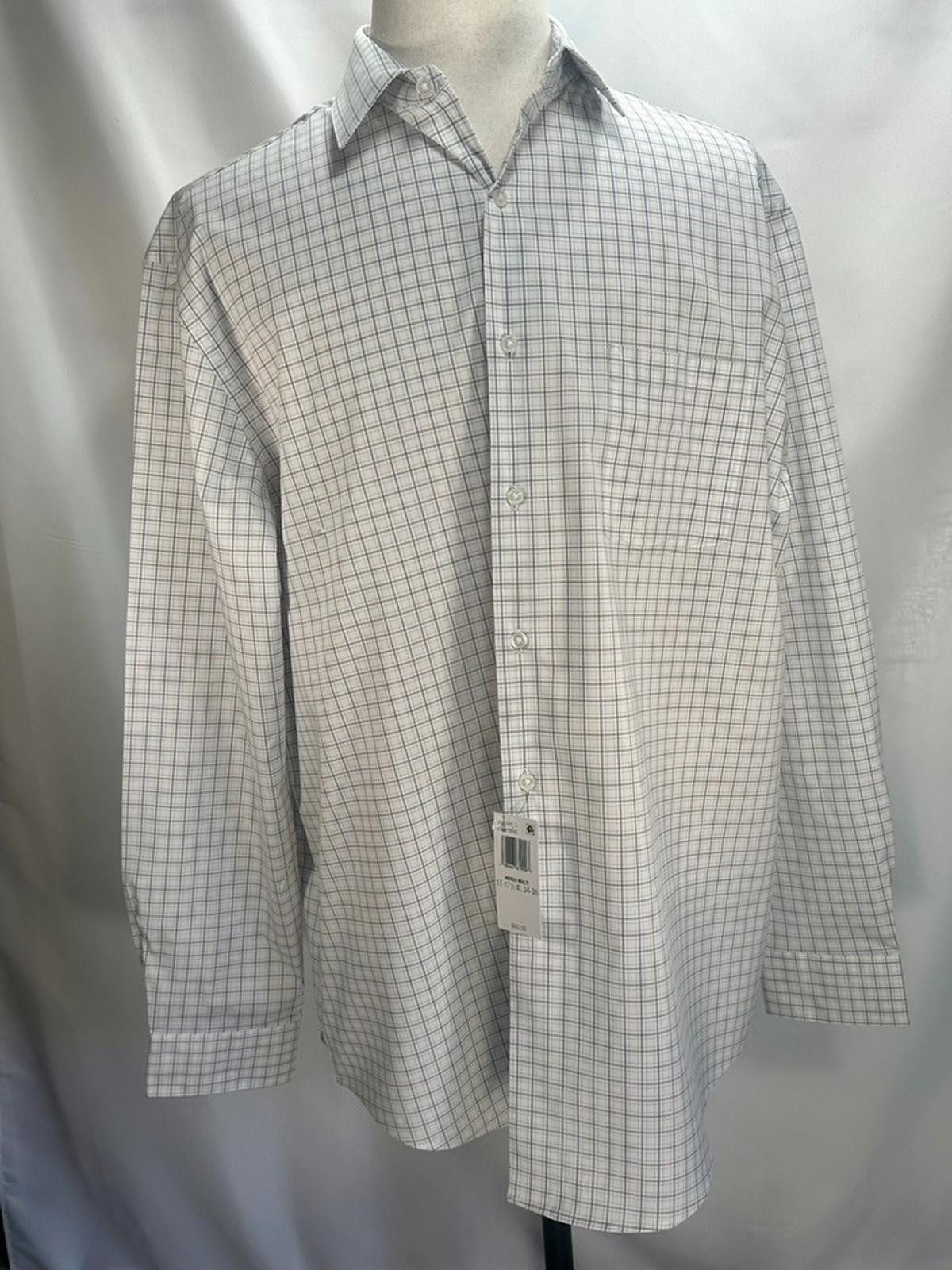 Van Heusen Van Heusen Wrinkle Free Stain Shield Reg. Fit White Men's XL Size 44R - 1 Thumbnail