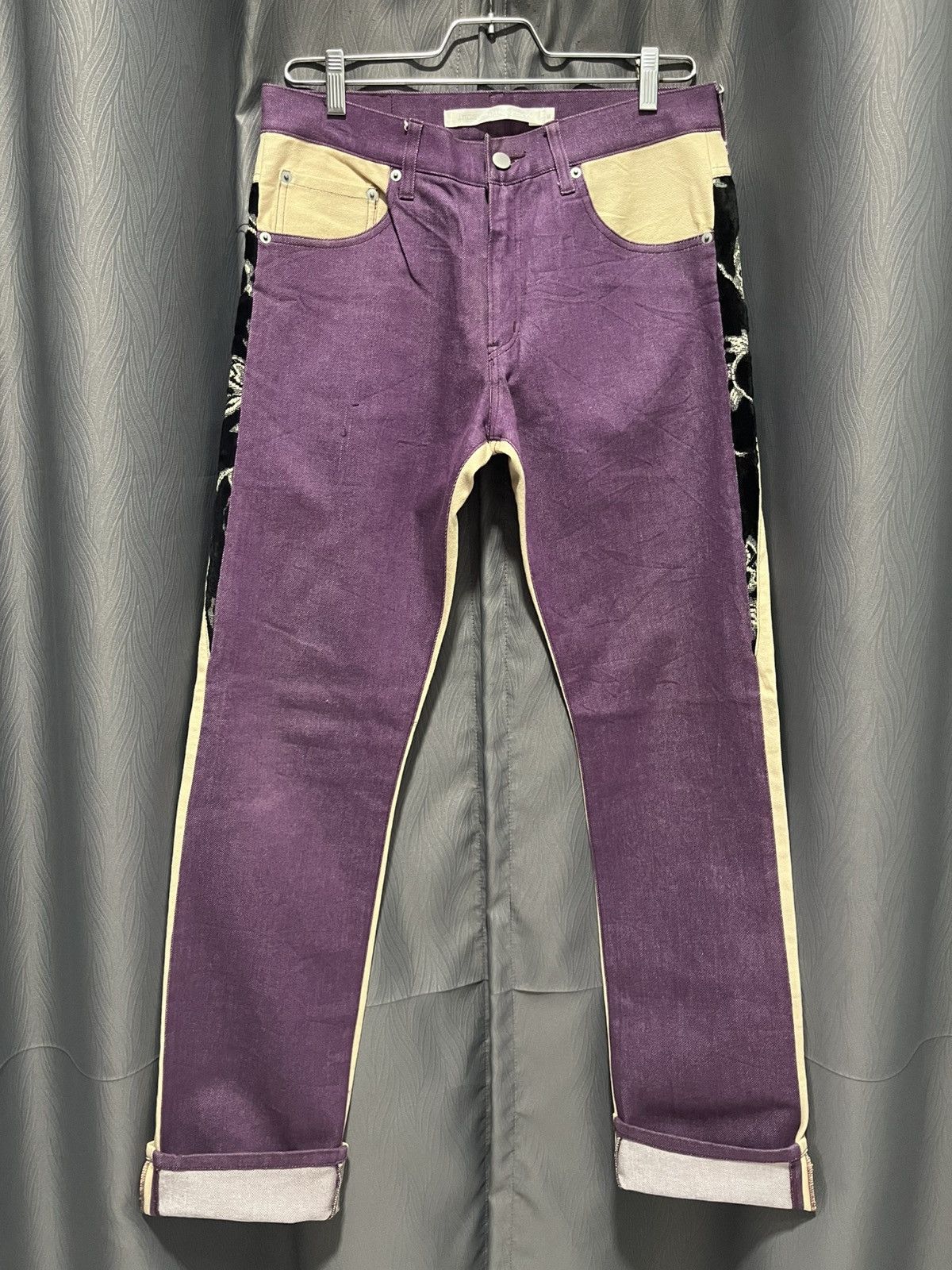 Japanese Brand Rare Inpaichthys Kerri two-tone jeans Size US 31 - 1 Thumbnail